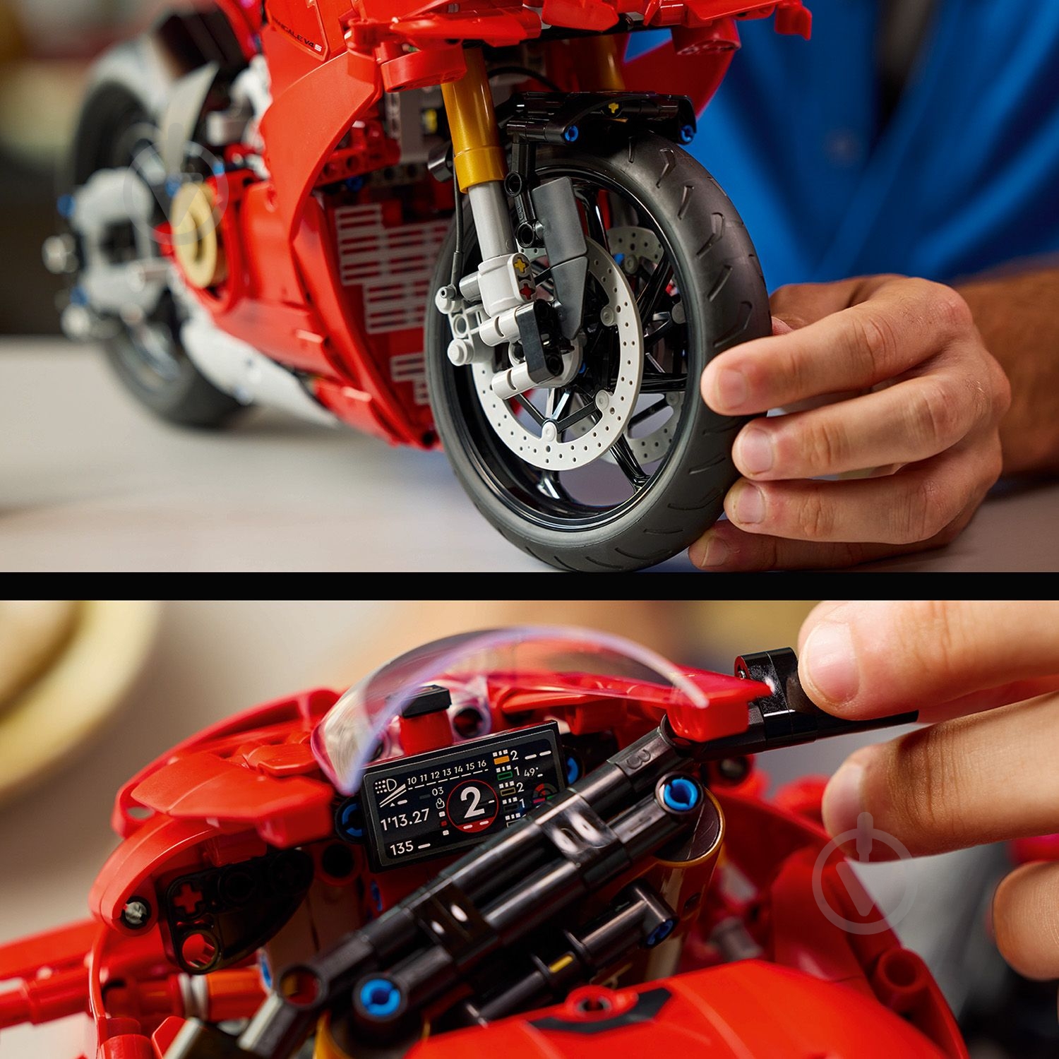 Конструктор LEGO Technic Мотоцикл Ducati Panigale V4 S 42202 - фото 15 Конструктор LEGO Technic Мотоцикл Ducati Panigale V4 S 42202 - фото 15
