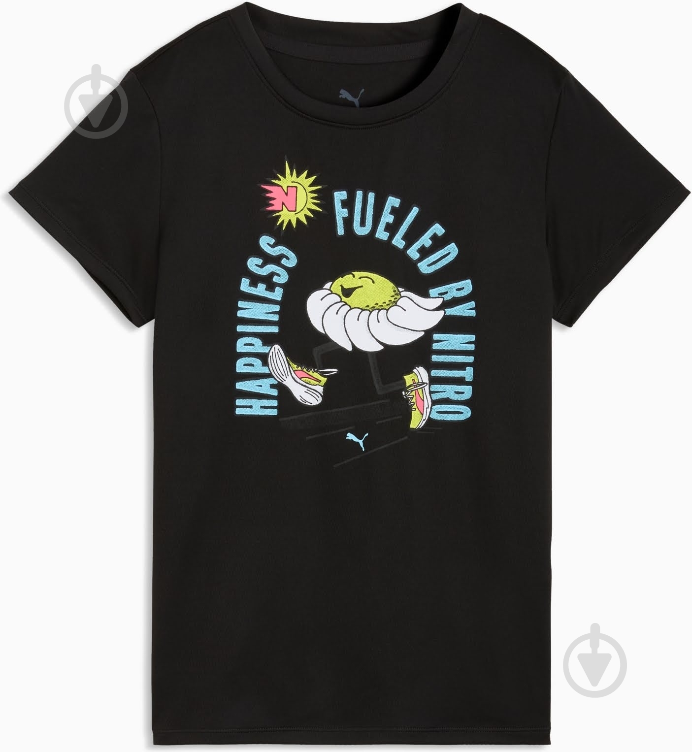 Футболка Puma W Run Nitro Graphic Tee 52844301 р.M черный - фото 1