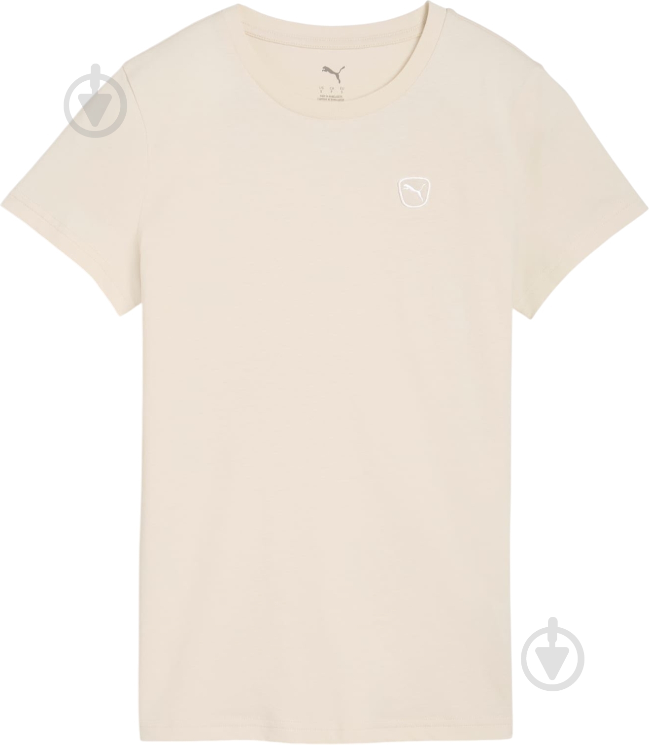Футболка Puma ESS ELEVATED TEE 69185587 р.S бежевый - фото 1