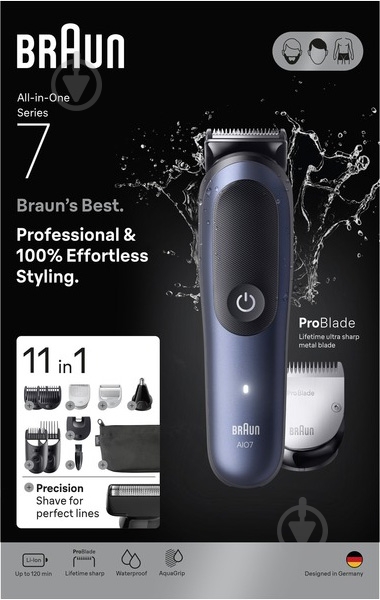 Триммер Braun AIO7540 (8700216429016) - фото 2 Триммер Braun AIO7540 (8700216429016) - фото 2