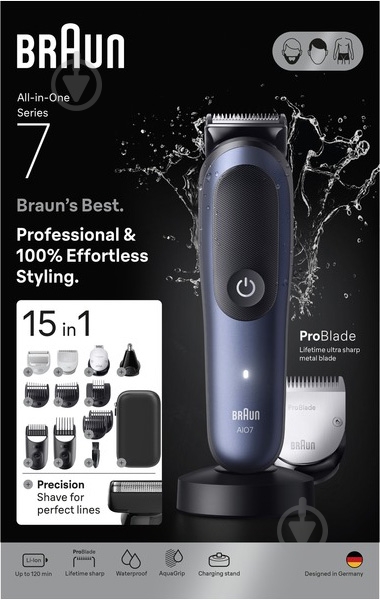 Триммер Braun AIO7580 (8700216429023) - фото 2 Триммер Braun AIO7580 (8700216429023) - фото 2