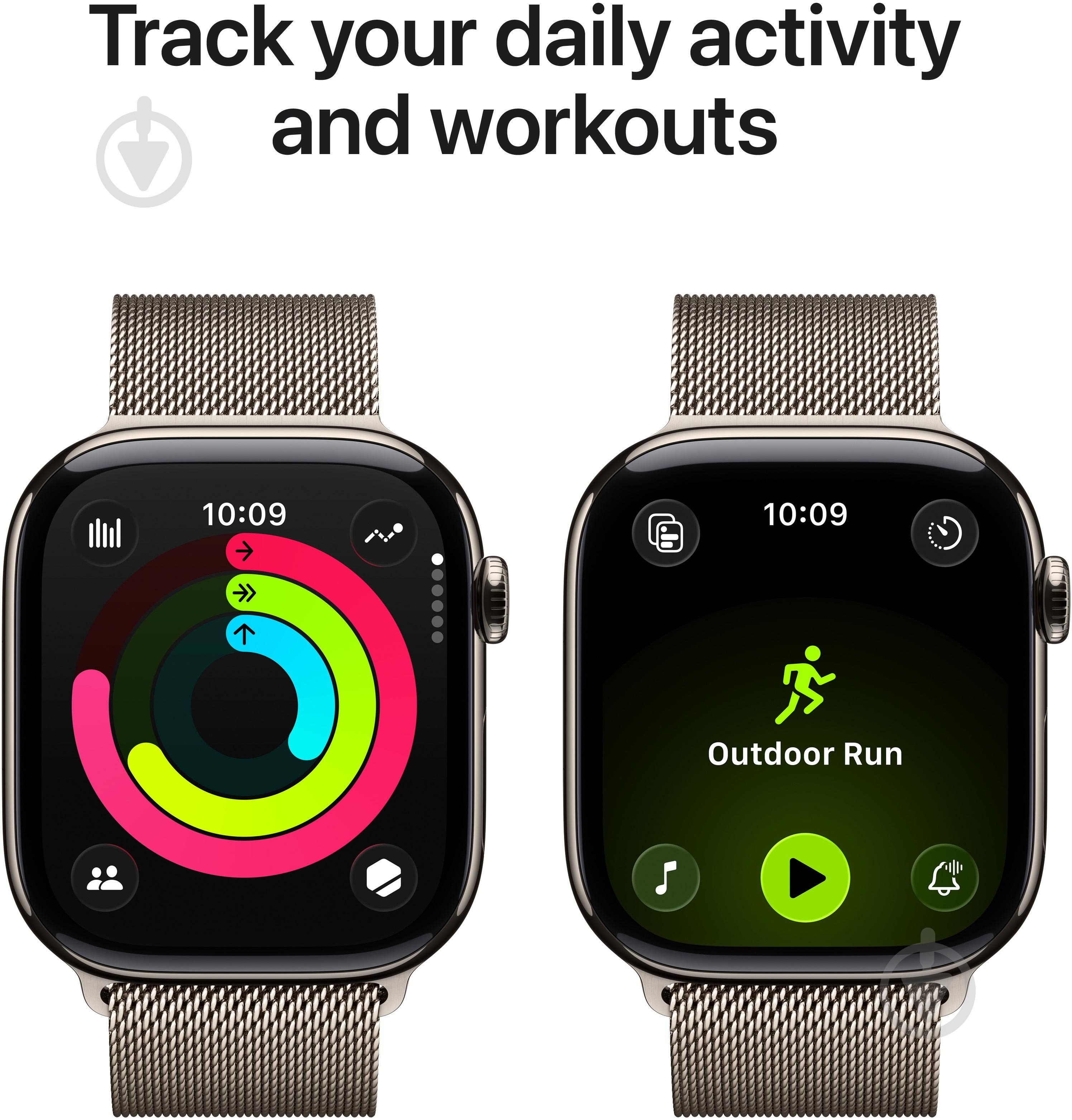 Смарт-годинник Apple Watch Series 11 GPS + Cellular 42mm Natural Titanium Case with Natural Milanese Loop (MF8P4RK/A) - фото 4