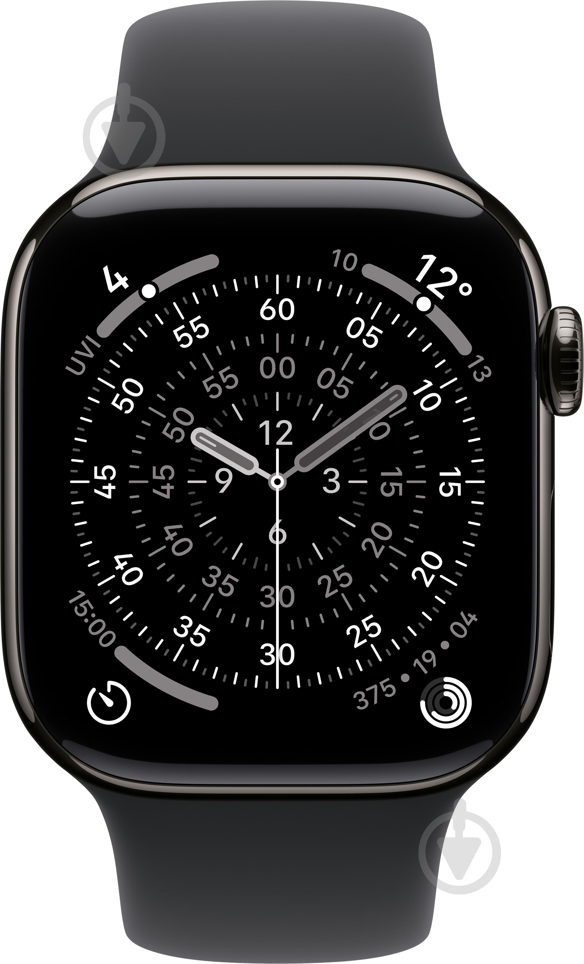 Смарт-годинник Apple Watch Series 11 GPS + Cellular 42mm Slate Titanium Case with Black Sport Band - S/M (MF8R4RK/A) - фото 3