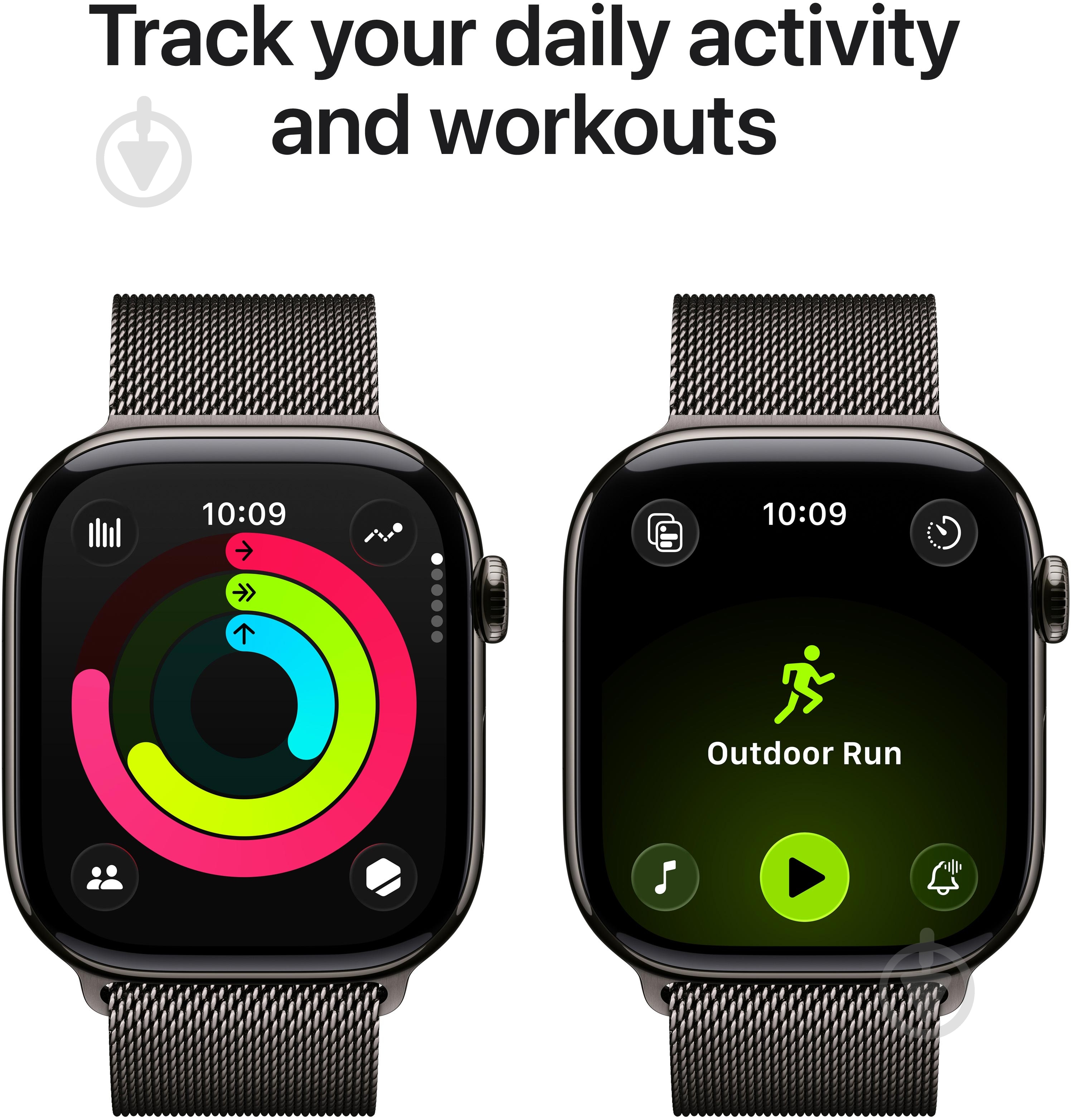 Смарт-годинник Apple Watch Series 11 GPS + Cellular 42mm Slate Titanium Case with Slate Milanese Loop (MF8U4RK/A) - фото 4