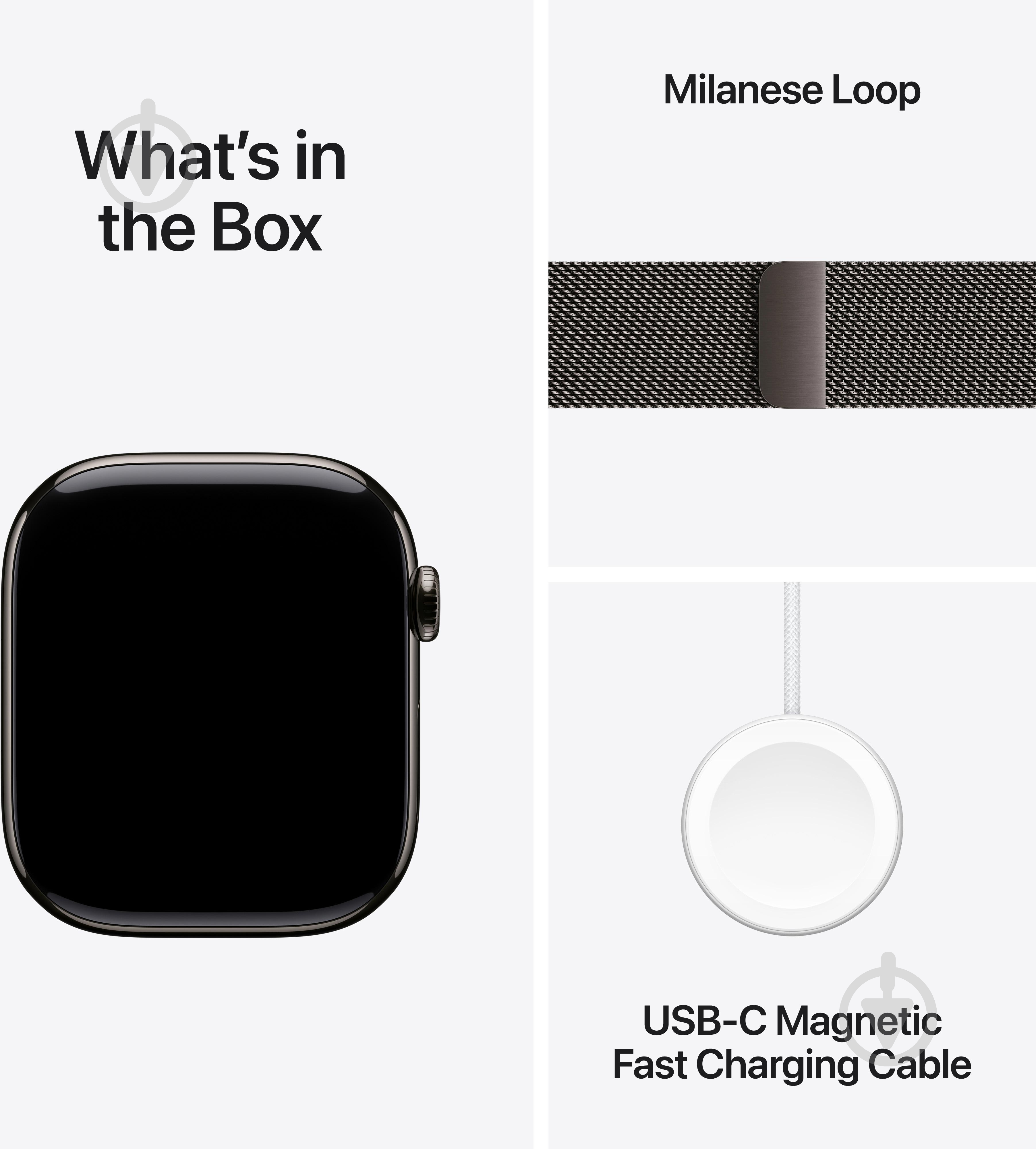 Смарт-годинник Apple Watch Series 11 GPS + Cellular 42mm Slate Titanium Case with Slate Milanese Loop (MF8U4RK/A) - фото 8