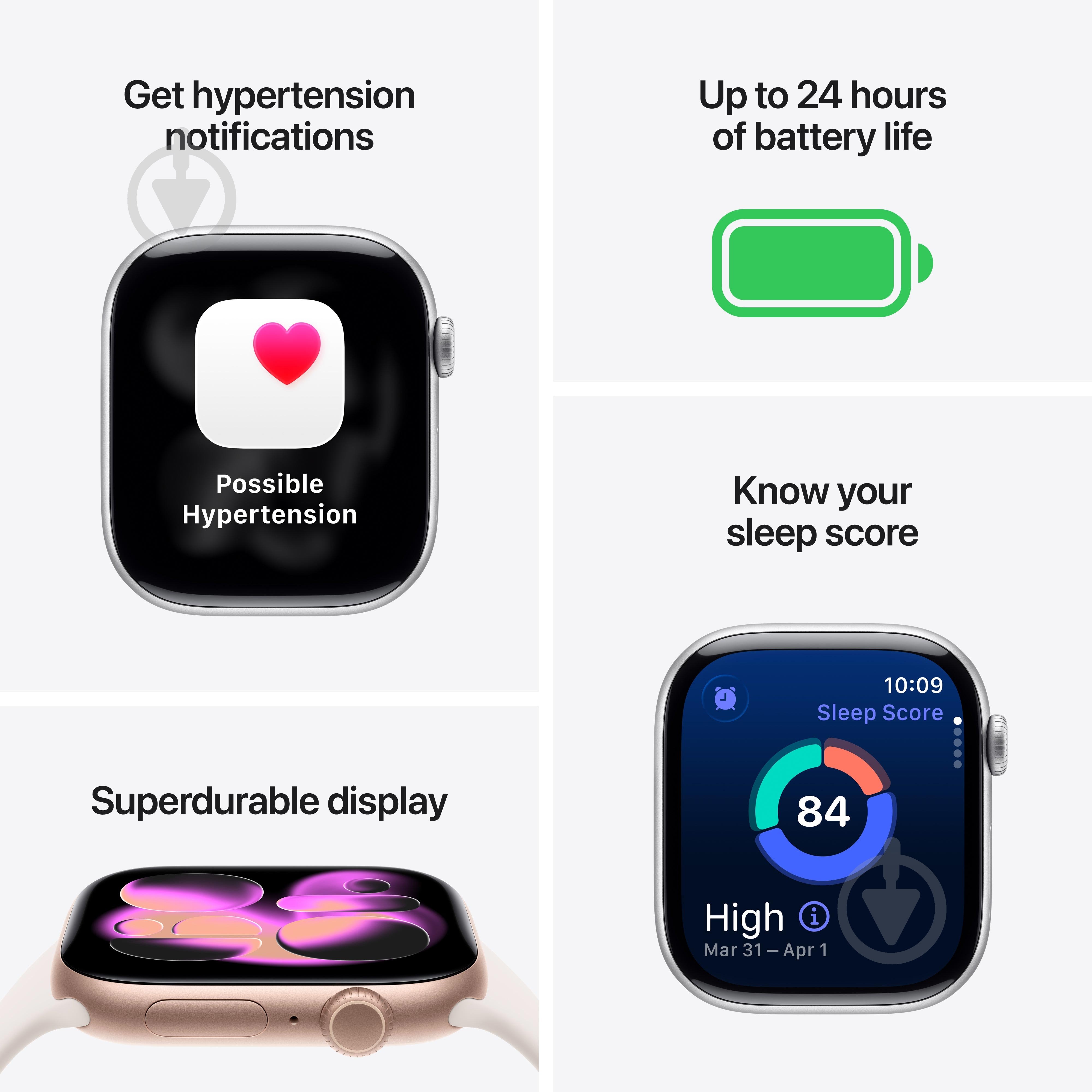 Смарт-часы Apple Watch Series 11 GPS + Cellular 42mm Gold Titanium Case with Light Blush Sport Band - S/M (MF8W4RK/A) - фото 3 Смарт-часы Apple Watch Series 11 GPS + Cellular 42mm Gold Titanium Case with Light Blush Sport Band - S/M (MF8W4RK/A) - фото 3