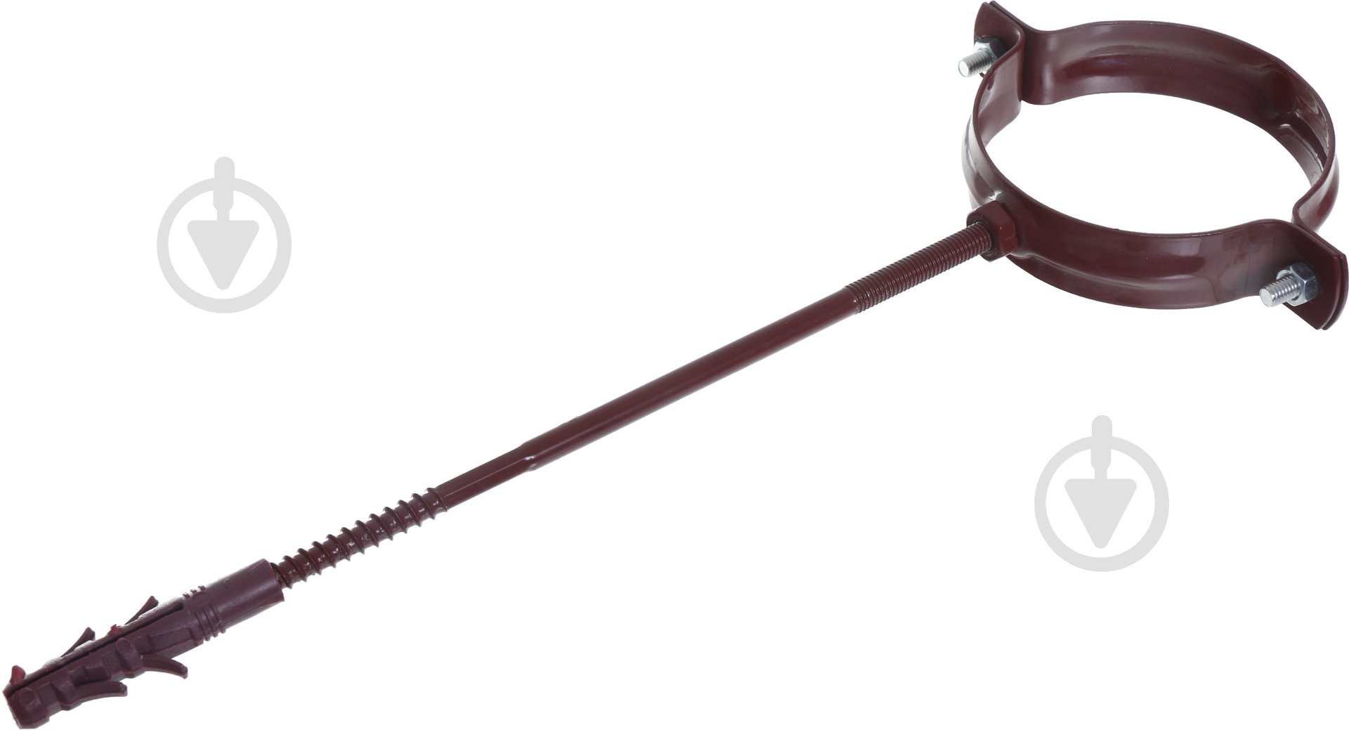 Кронштейн труби металевий Сяйво L=220 мм D=90 мм червоний - фото 1 Кронштейн труби металевий Сяйво L=220 мм D=90 мм червоний - фото 1