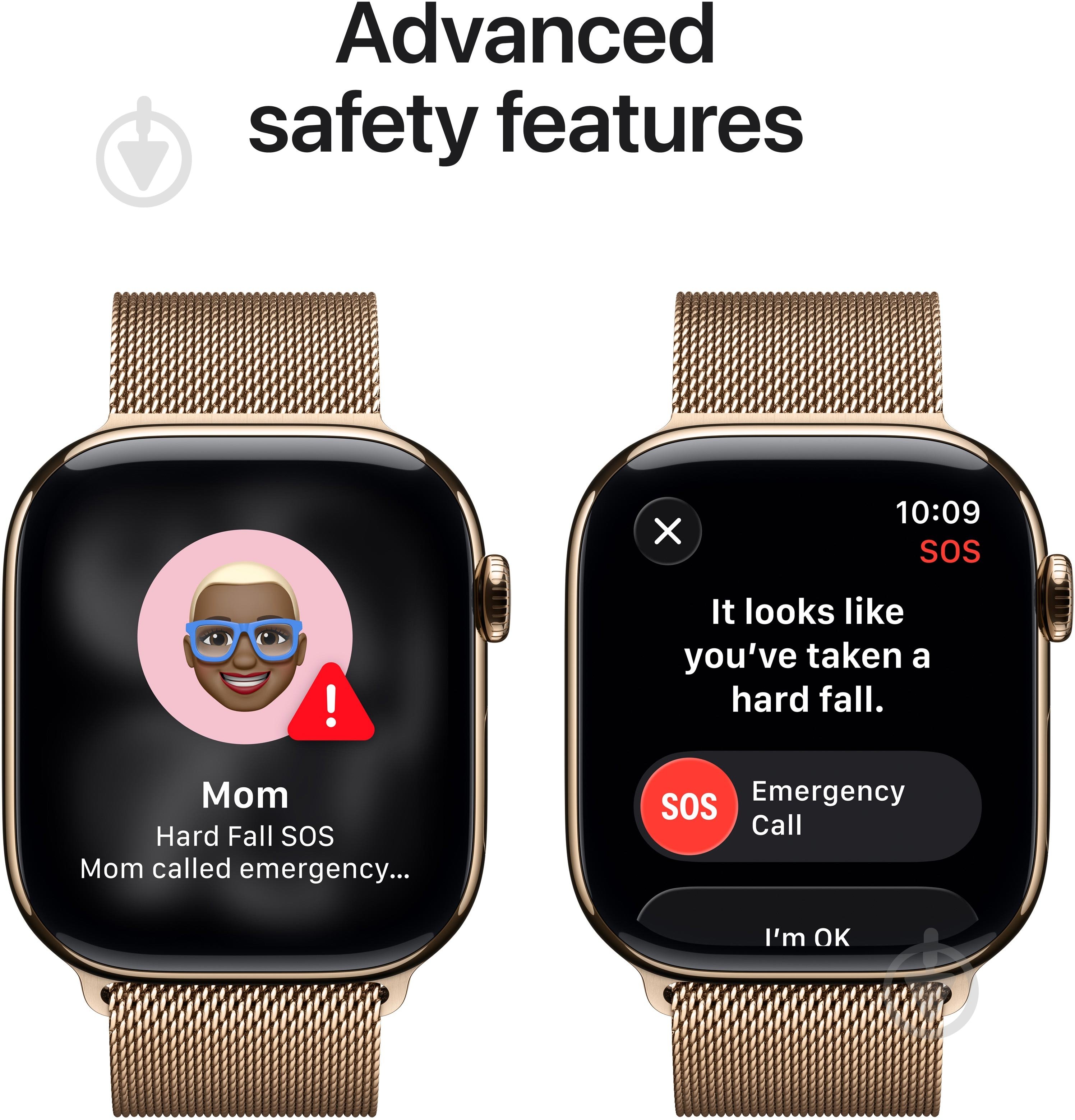 Смарт-годинник Apple Watch Series 11 GPS + Cellular 42mm Gold Titanium Case with Gold Milanese Loop (MF8Y4RK/A) - фото 6