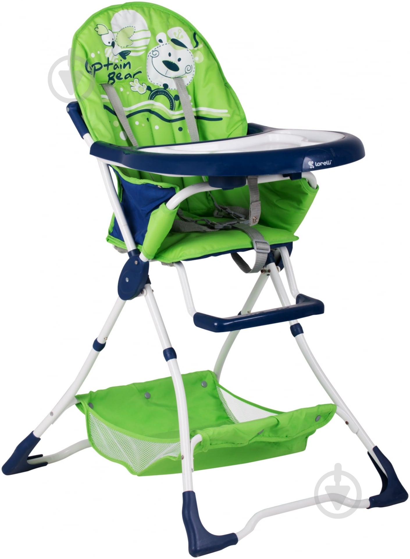 Стульчик для кормления Bertoni BRAVO green captain bear 15646 - фото 1 Стульчик для кормления Bertoni BRAVO green captain bear 15646 - фото 1