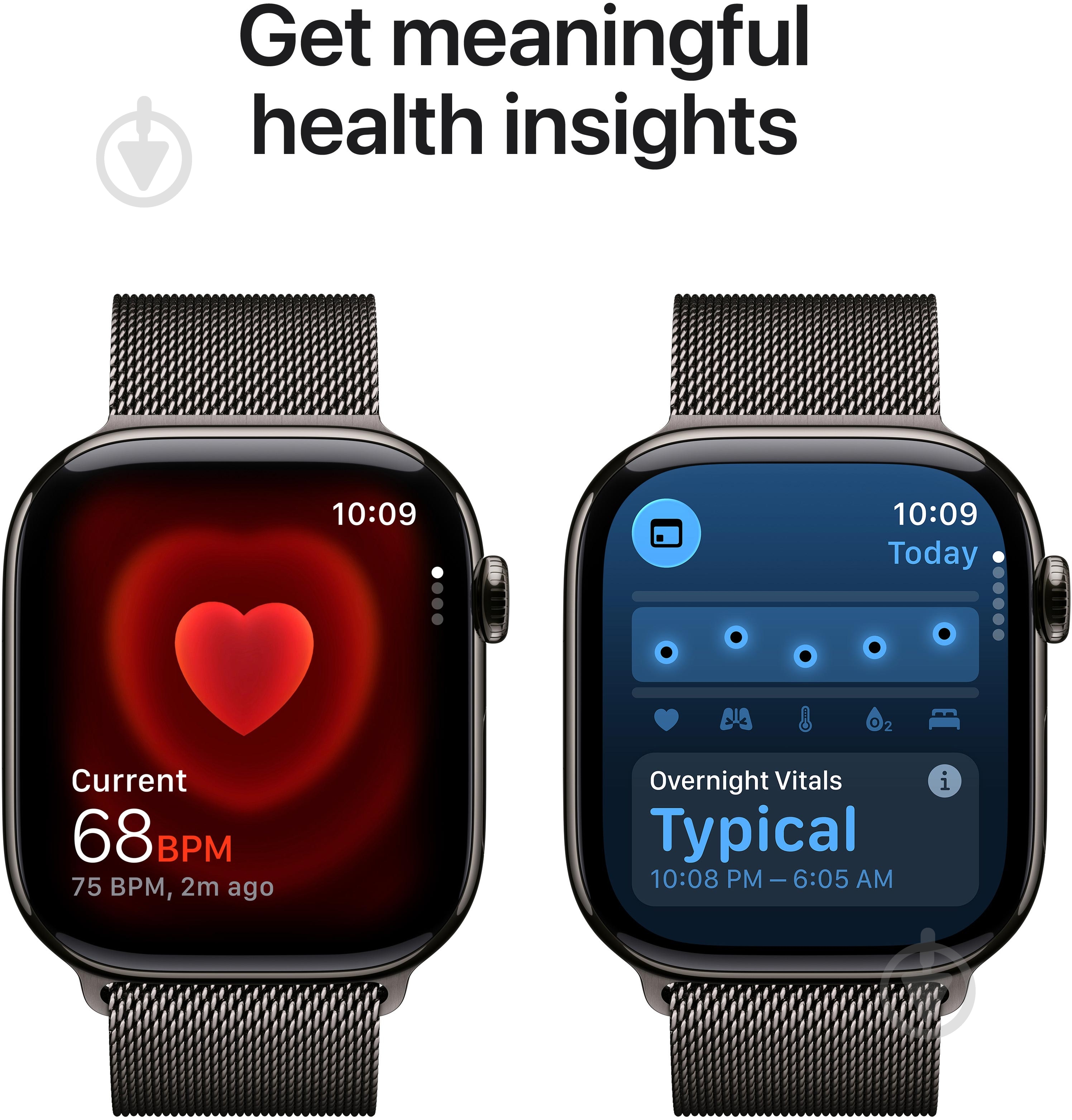 Смарт-годинник Apple Watch Series 11 GPS + Cellular 46mm Slate Titanium Case with Slate Milanese Loop - S/M (MFD34RK/A) - фото 5