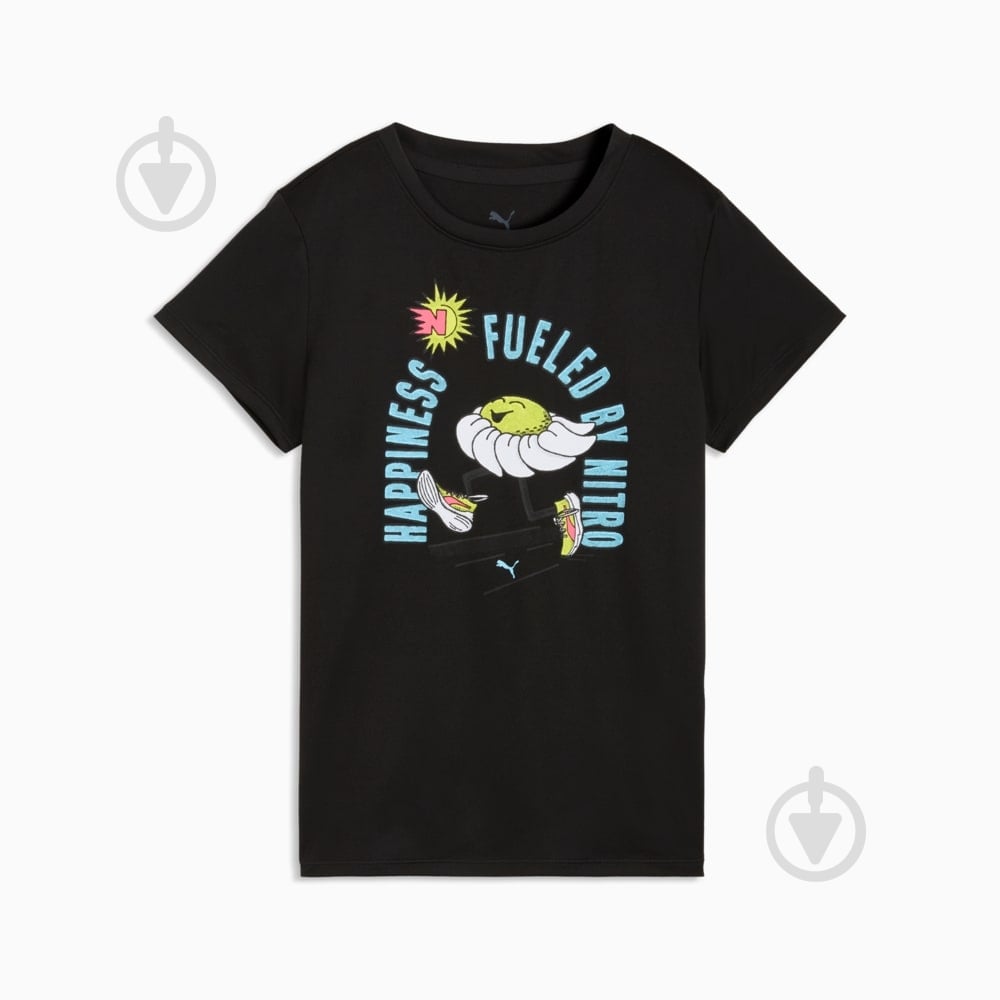Футболка Puma W Run Nitro Graphic Tee 52844301 р.S черный - фото 1 Футболка Puma W Run Nitro Graphic Tee 52844301 р.S черный - фото 1