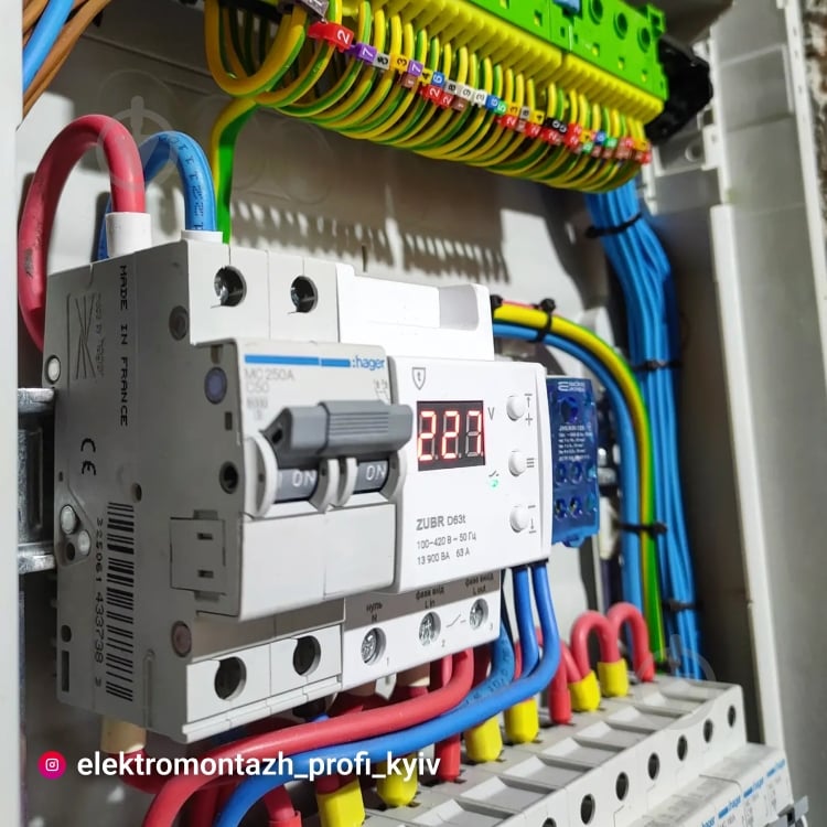 Реле напруги ZUBR D40t (40 А, 8 800 ВА) - фото 4