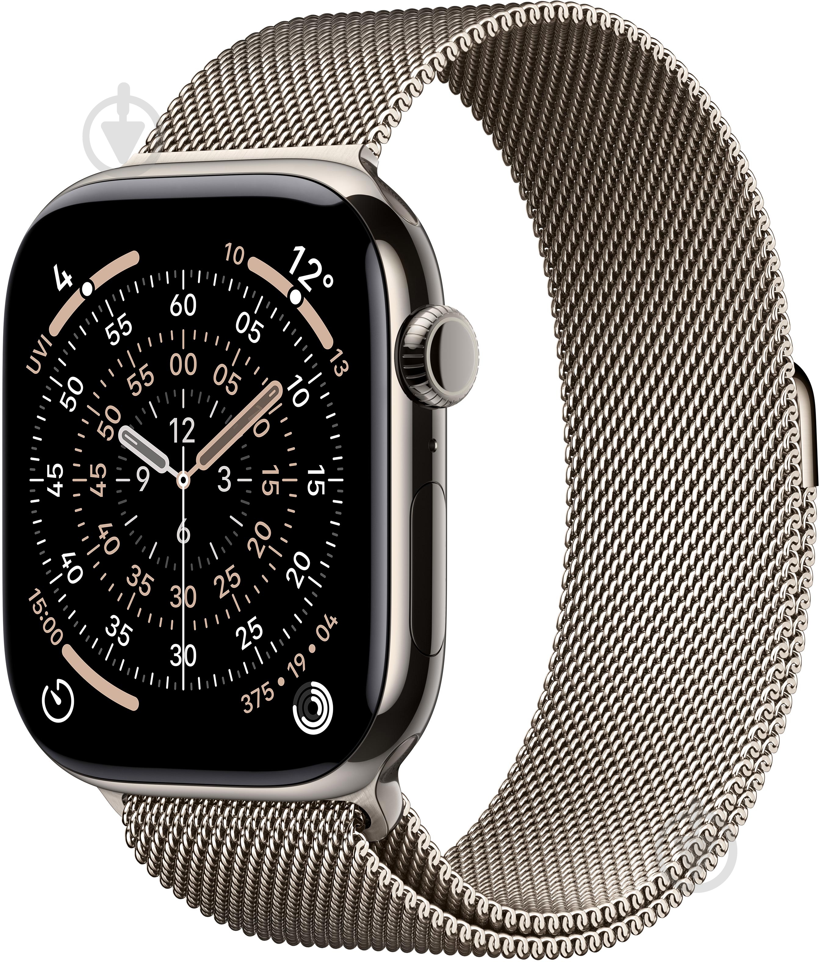 Смарт-годинник Apple Watch Series 11 GPS + Cellular 46mm Natural Titanium Case with Natural Milanese Loop - S/MNatural - фото 1
