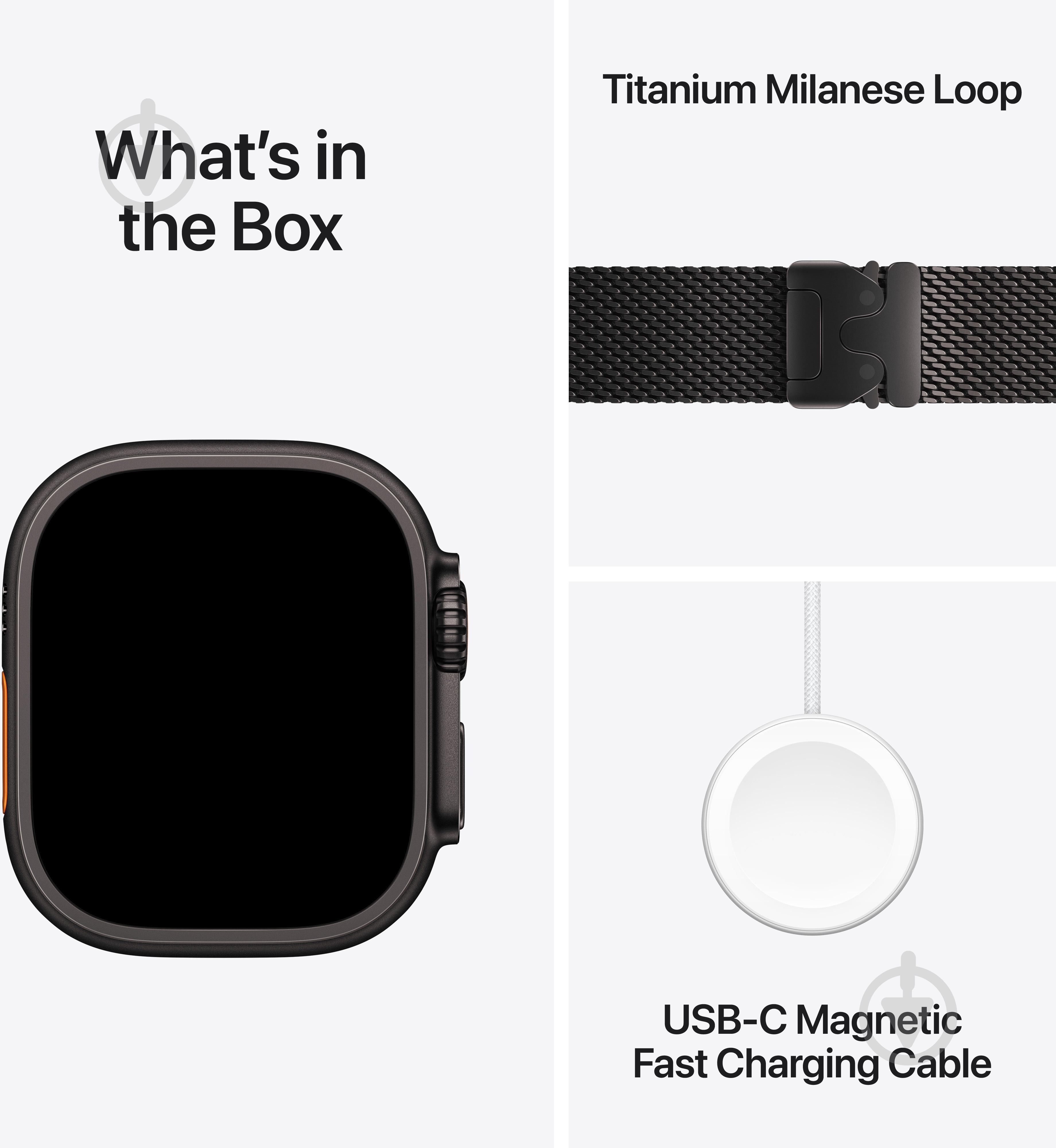 Смарт-годинник Apple Watch Ultra 3 GPS + Cellular 49mm Black Titanium Case with Black Titanium Milanese Loop - Small (MF1 - фото 7 Смарт-годинник Apple Watch Ultra 3 GPS + Cellular 49mm Black Titanium Case with Black Titanium Milanese Loop - Small (MF1 - фото 7
