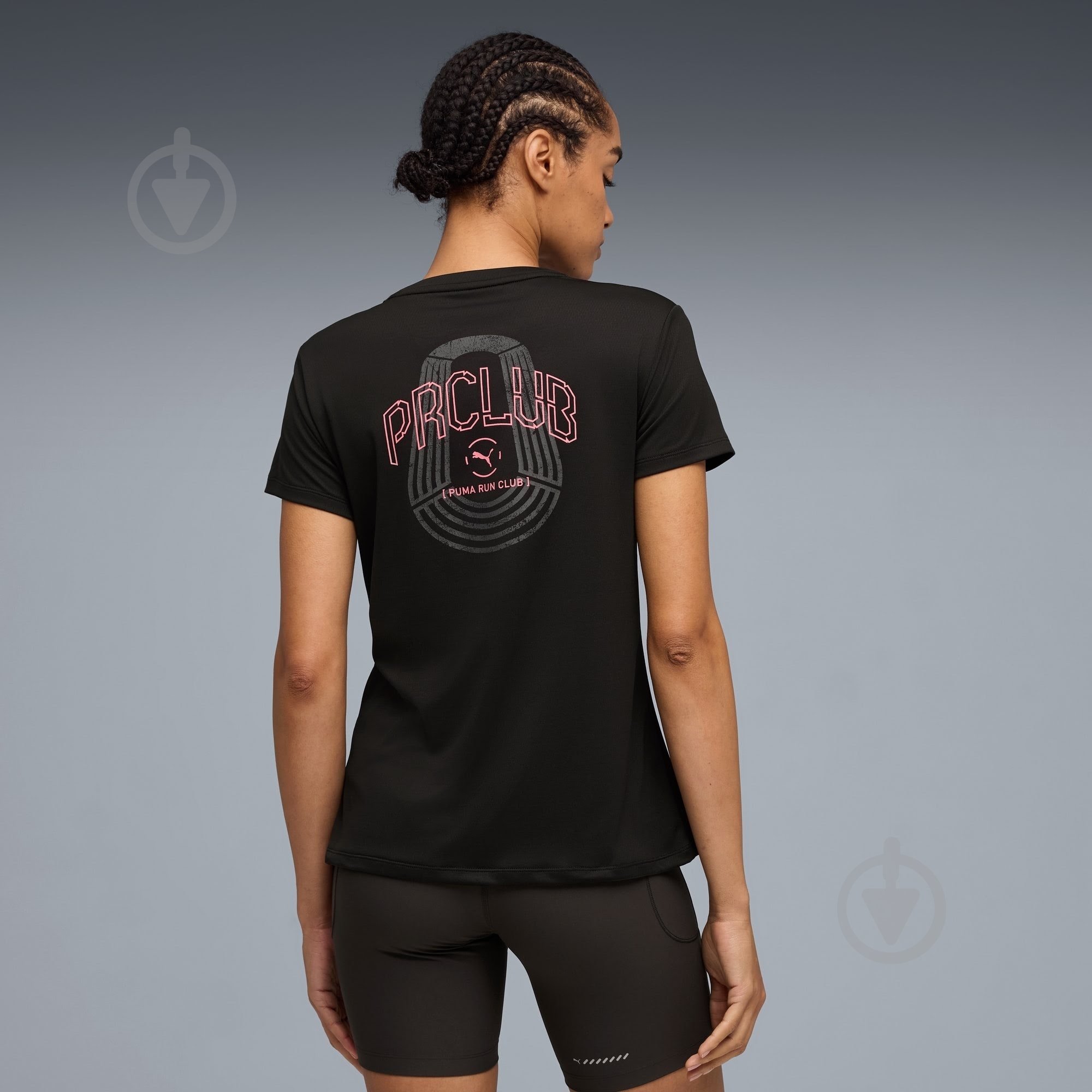 Футболка Puma W Run Club Graphic Tee 52844201 р.XL чорний - фото 4