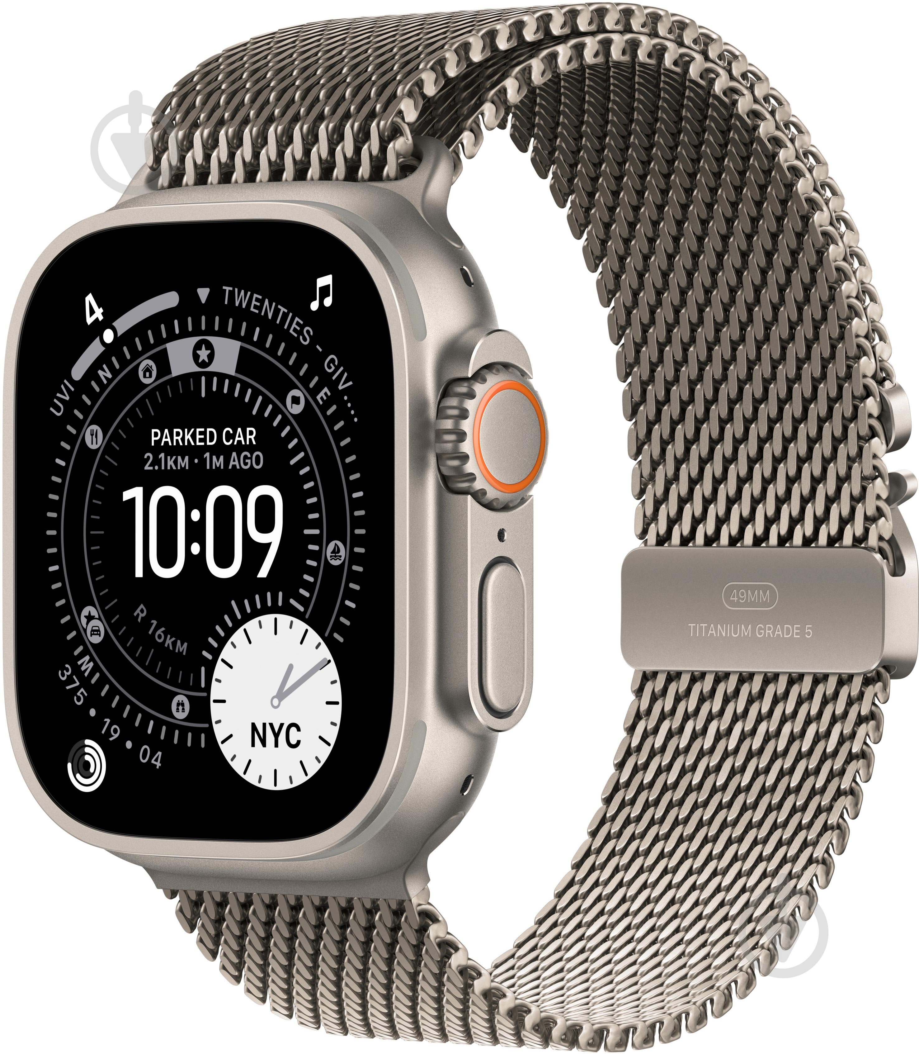 Смарт-годинник Apple Watch Ultra 3 GPS + Cellular 49mm Natural Titanium Case with Natural Titanium Milanese Loop - La - фото 1