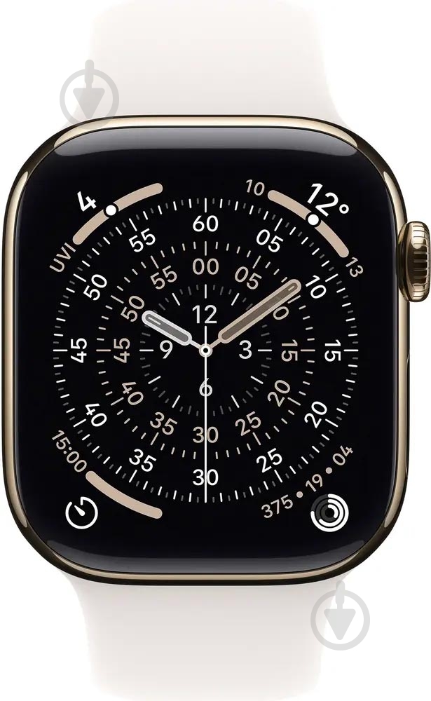 Смарт-годинник Apple Watch Series 11 GPS + Cellular 46mm Gold Titanium Case with Light Blush Sport Band - S/M (MFD54RK/A) - фото 2