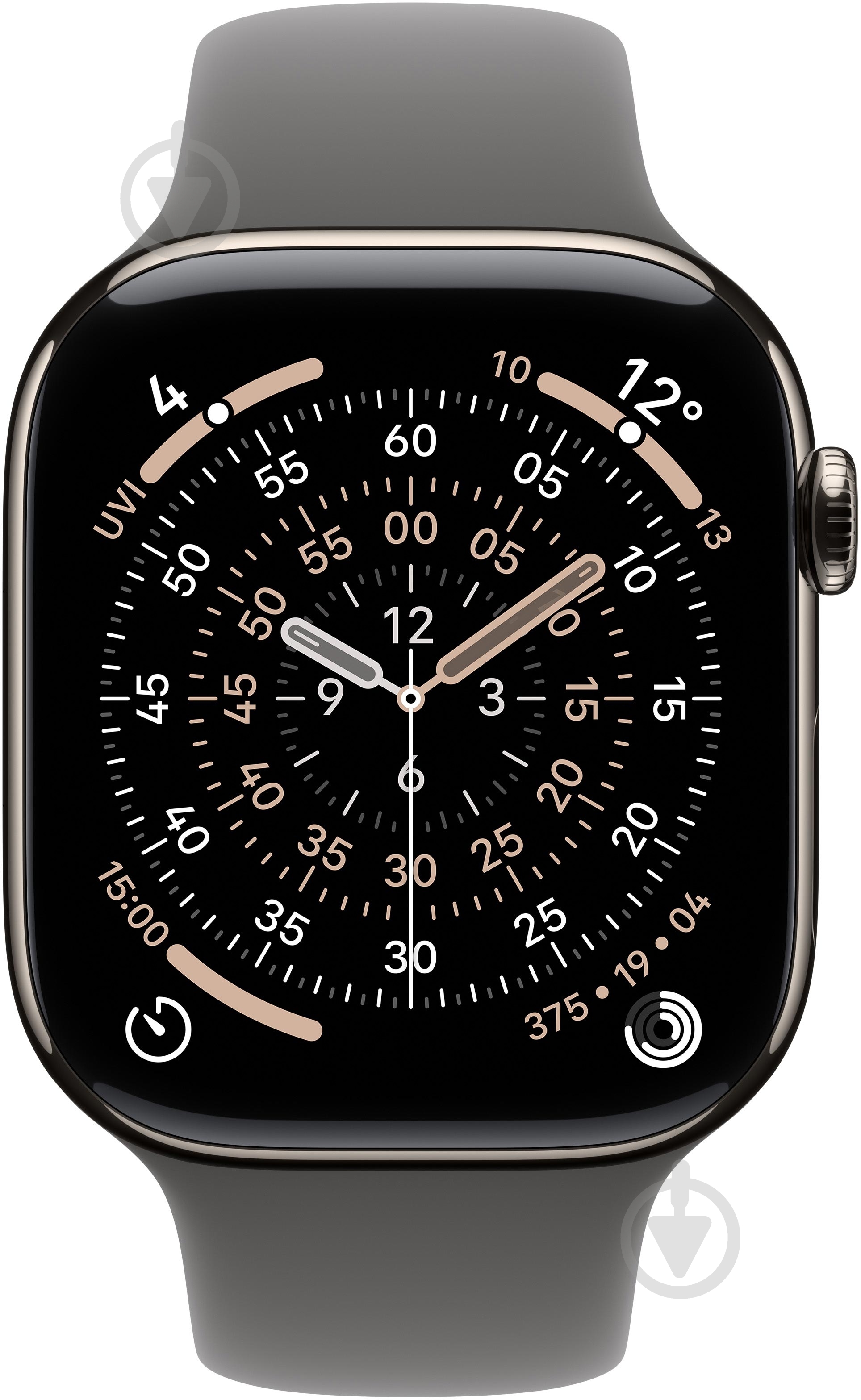 Смарт-годинник Apple Watch Series 11 GPS + Cellular 46mm Natural Titanium Case with Stone Grey Sport Band - M/L (MFCX4RK/A) - фото 2
