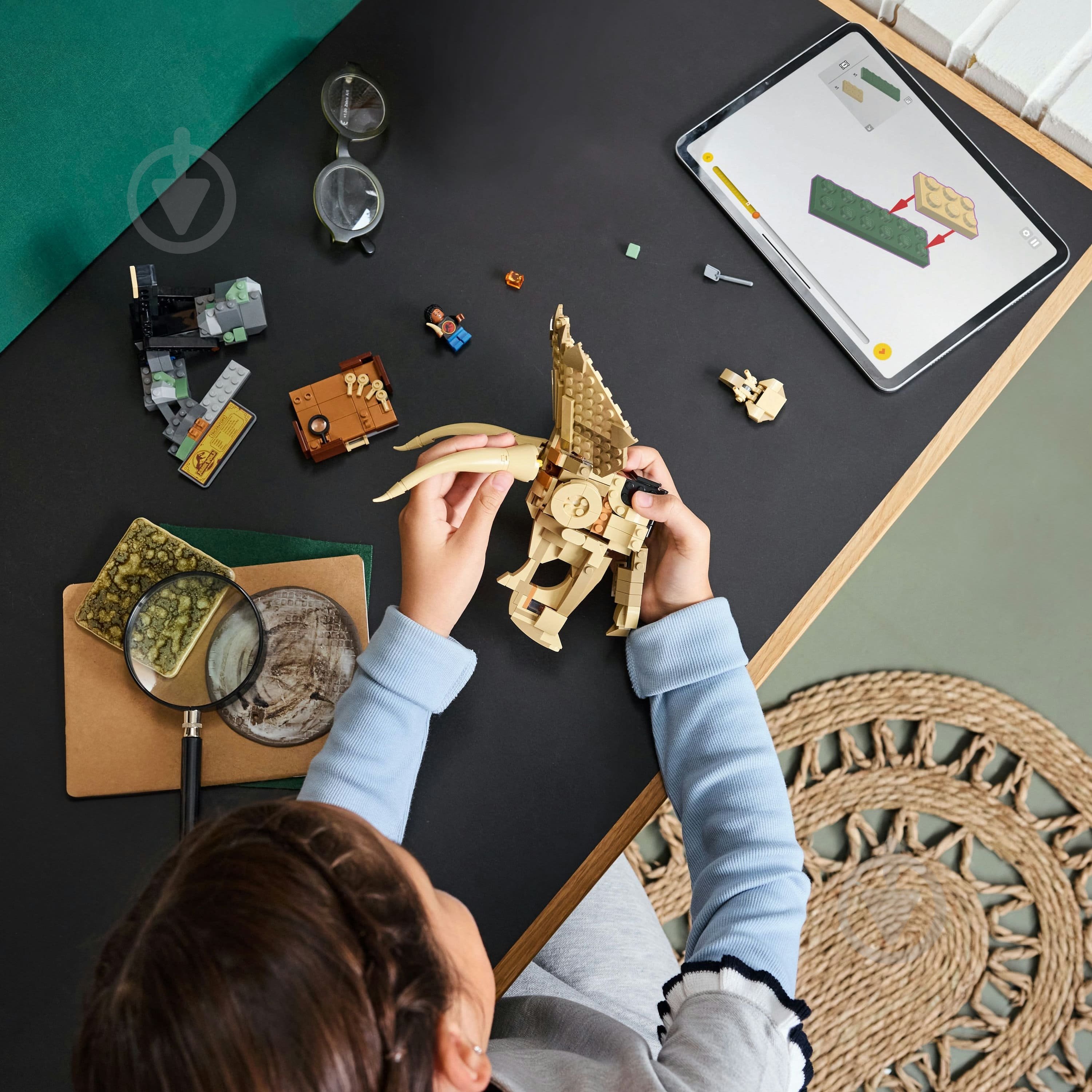 Конструктор LEGO Jurassic World Скам'янілості динозаврів: череп трицератопса 76969 - фото 10