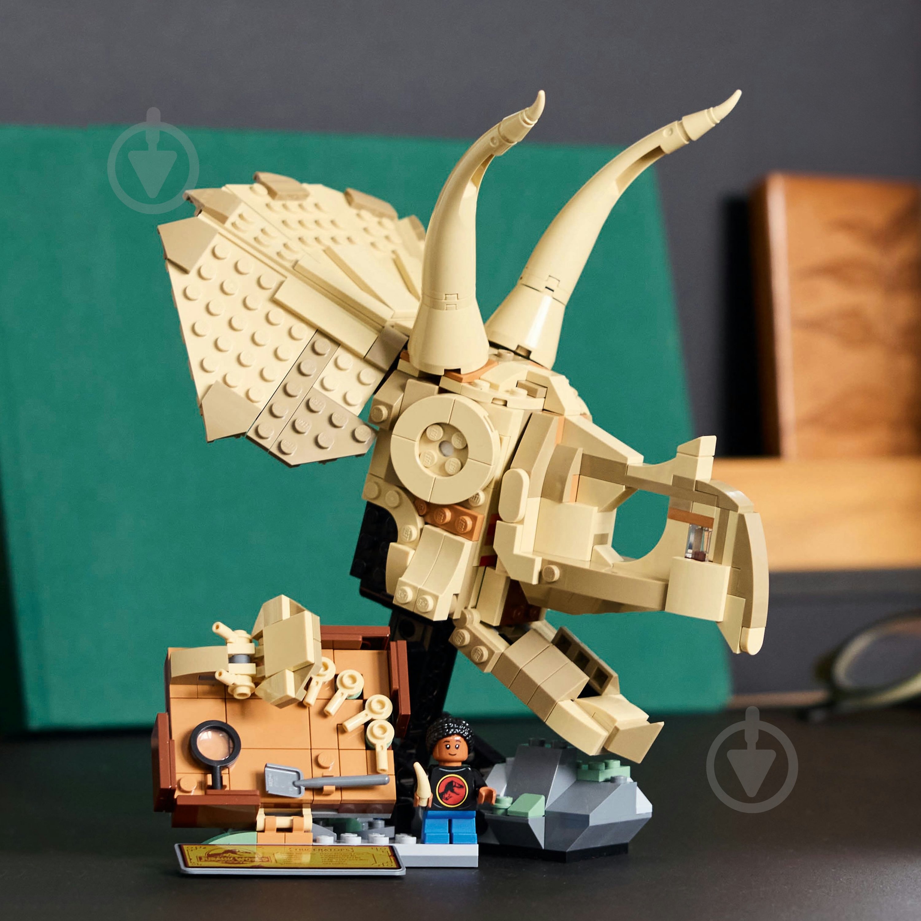 Конструктор LEGO Jurassic World Скам'янілості динозаврів: череп трицератопса 76969 - фото 12