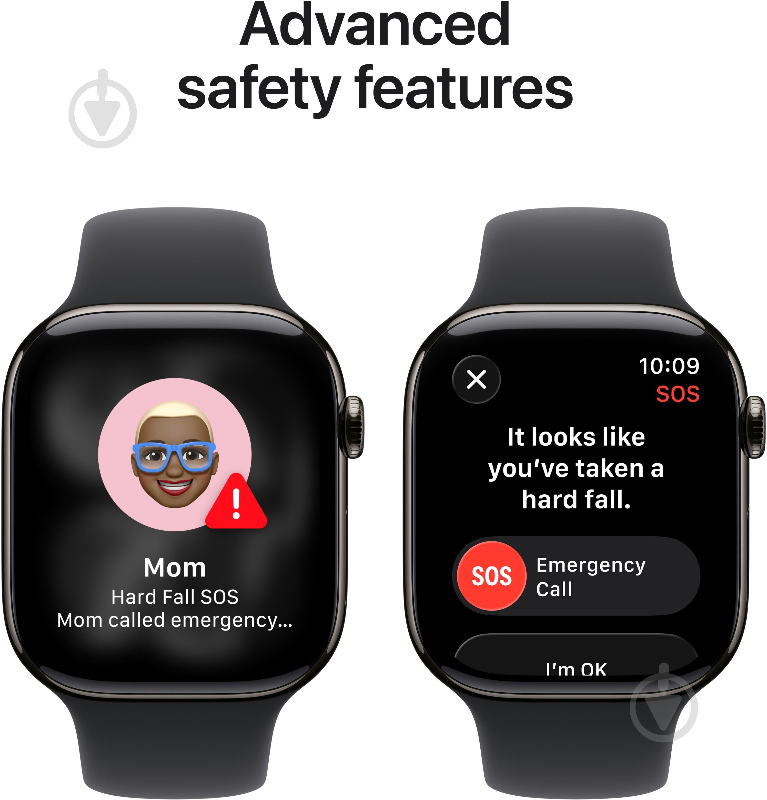 Смарт-годинник Apple Watch Series 11 GPS + Cellular 46mm Slate Titanium Case with Black Sport Band - M/L (MFD24RK/A) - фото 6