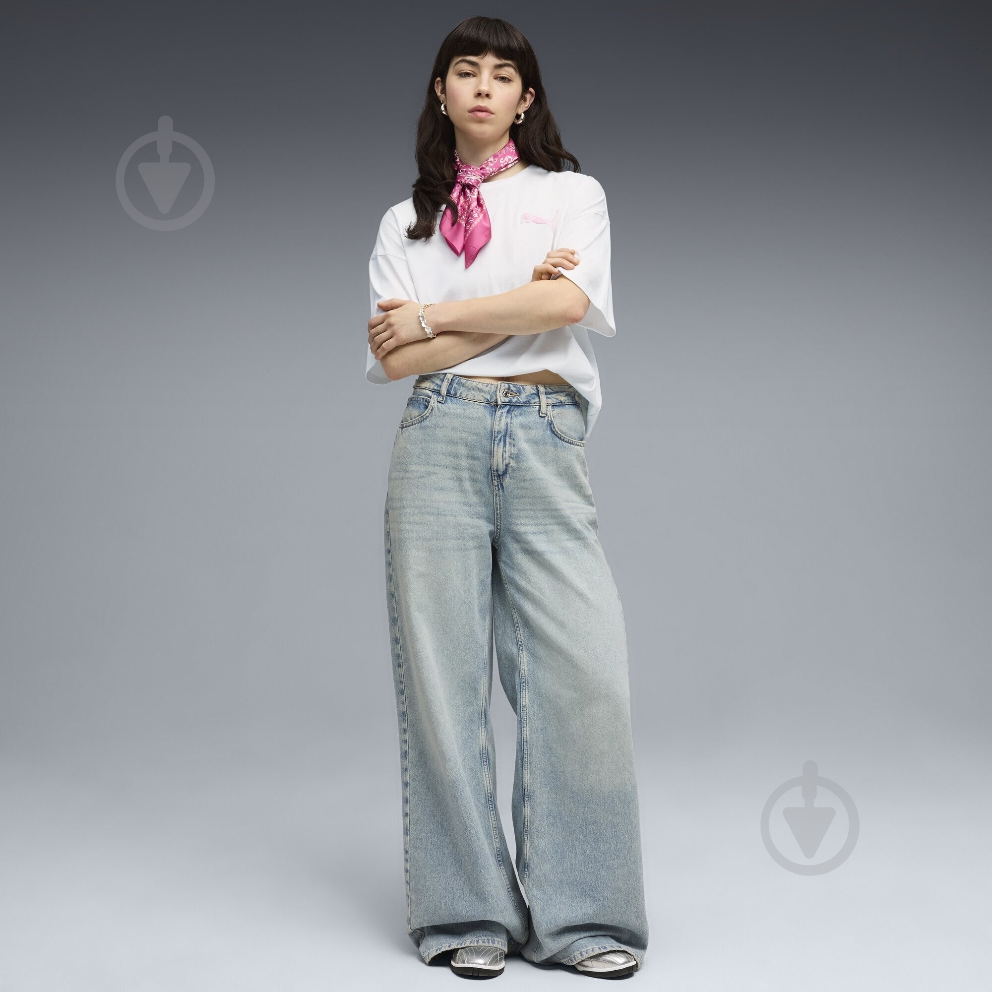 Футболка Puma GRAPHICS BubbleOversized Tee 63459002 р.XS білий - фото 3