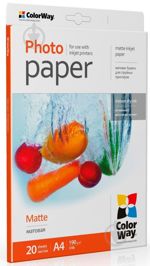 Фотобумага ColorWay A4 (PM190020A4) - фото 2