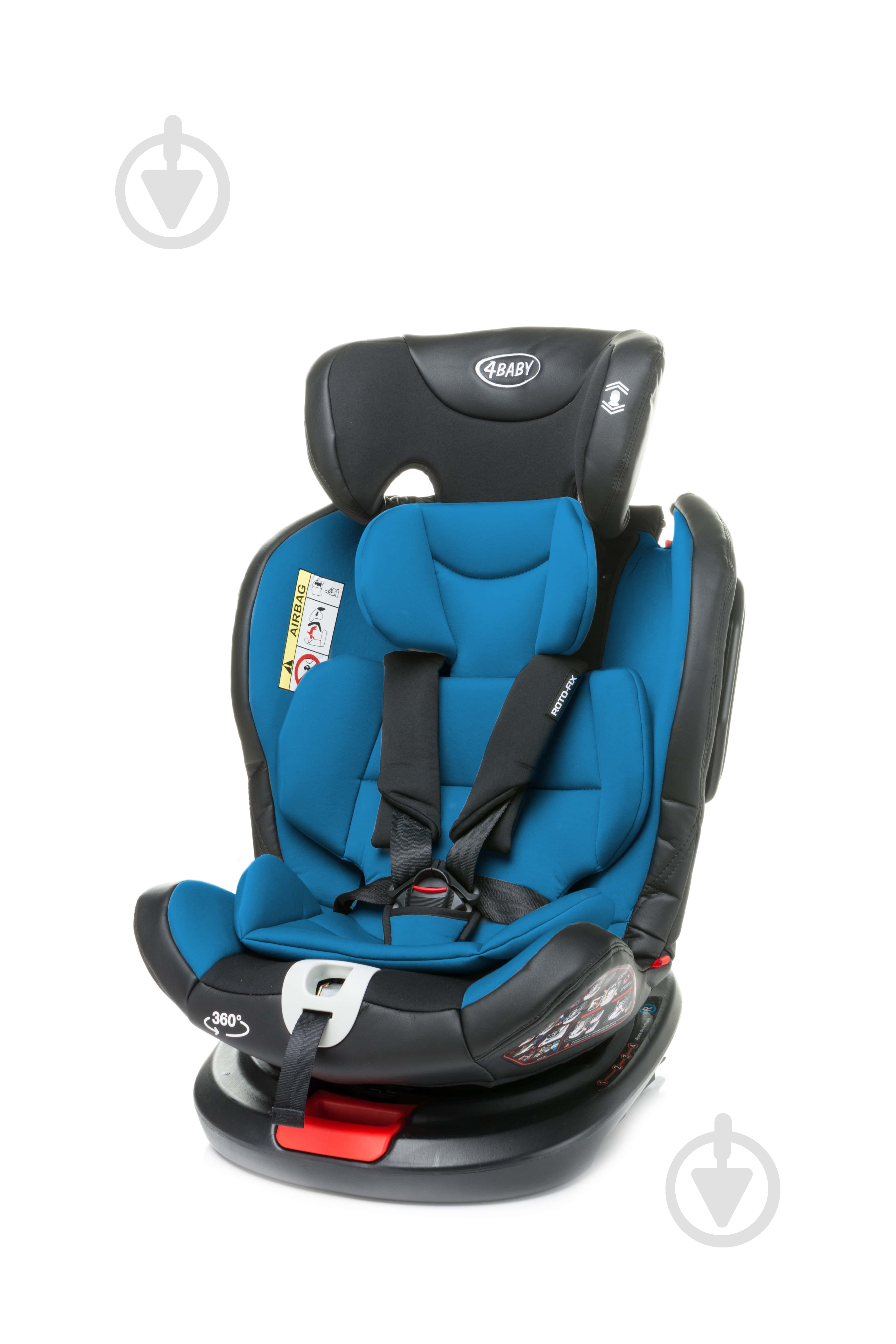 Автокрісло 4Baby Roto-Fix (0-36 кг) синій 4RF02 - фото 4