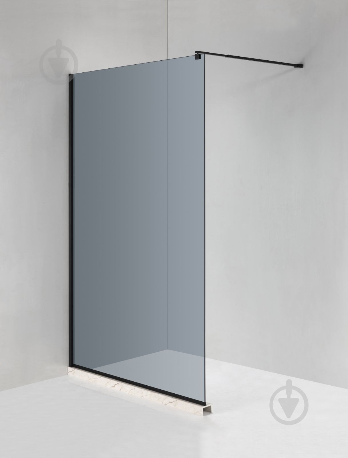 Стенка душевая Diamond Premium SCR-01 (GR) 80x195 см - фото 1 Стенка душевая Diamond Premium SCR-01 (GR) 80x195 см - фото 1