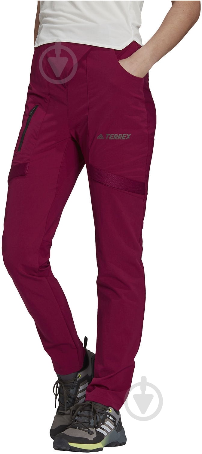 Брюки Adidas GI7164 р. 38 красный - фото 1 Брюки Adidas GI7164 р. 38 красный - фото 1