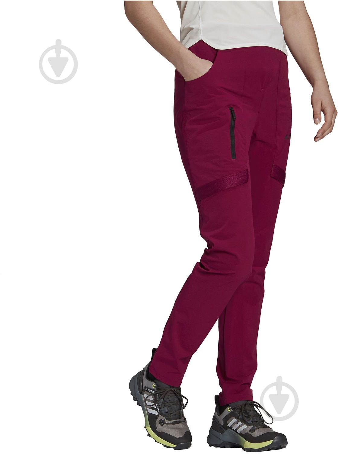 Брюки Adidas GI7164 р. 38 красный - фото 2 Брюки Adidas GI7164 р. 38 красный - фото 2