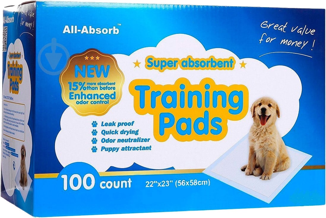 Пеленка All-Absorb регуляр 56х58см/100штук для собак - фото 1