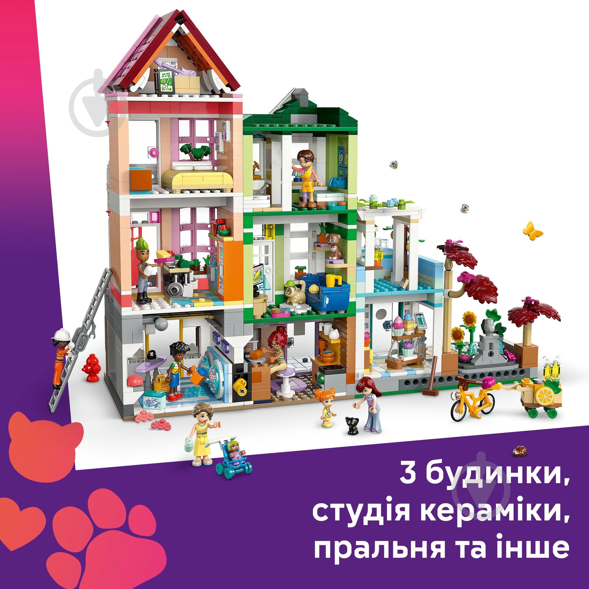 Конструктор LEGO Friends Хартлейк-Сіті. Квартири і крамниці 42670 - фото 5