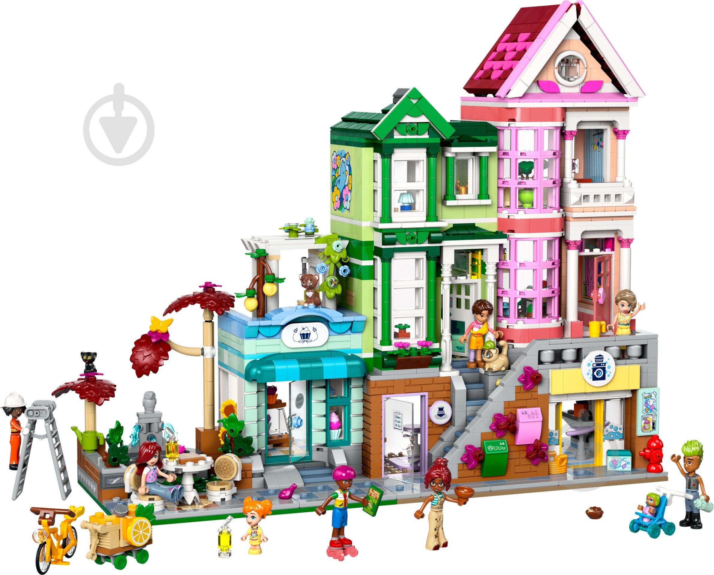 Конструктор LEGO Friends Хартлейк-Сіті. Квартири і крамниці 42670 - фото 3