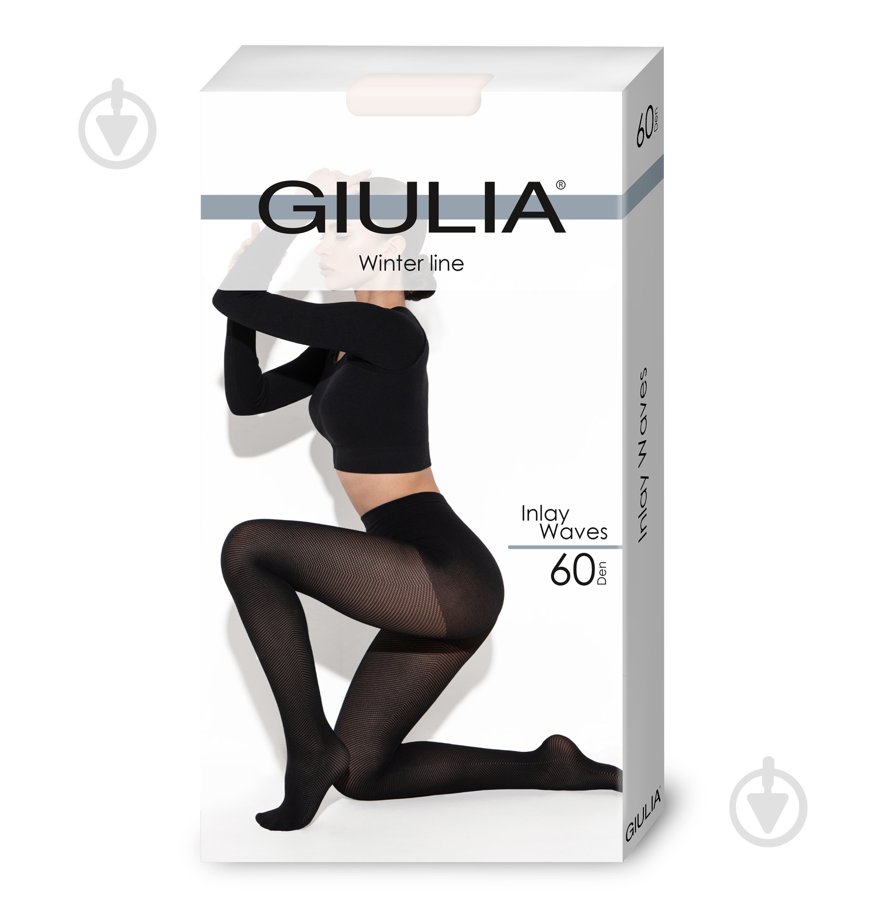 Колготки жіночі Giulia INLAY WAVES 60 (1) р. 2S crema - фото 1 Колготки жіночі Giulia INLAY WAVES 60 (1) р. 2S crema - фото 1