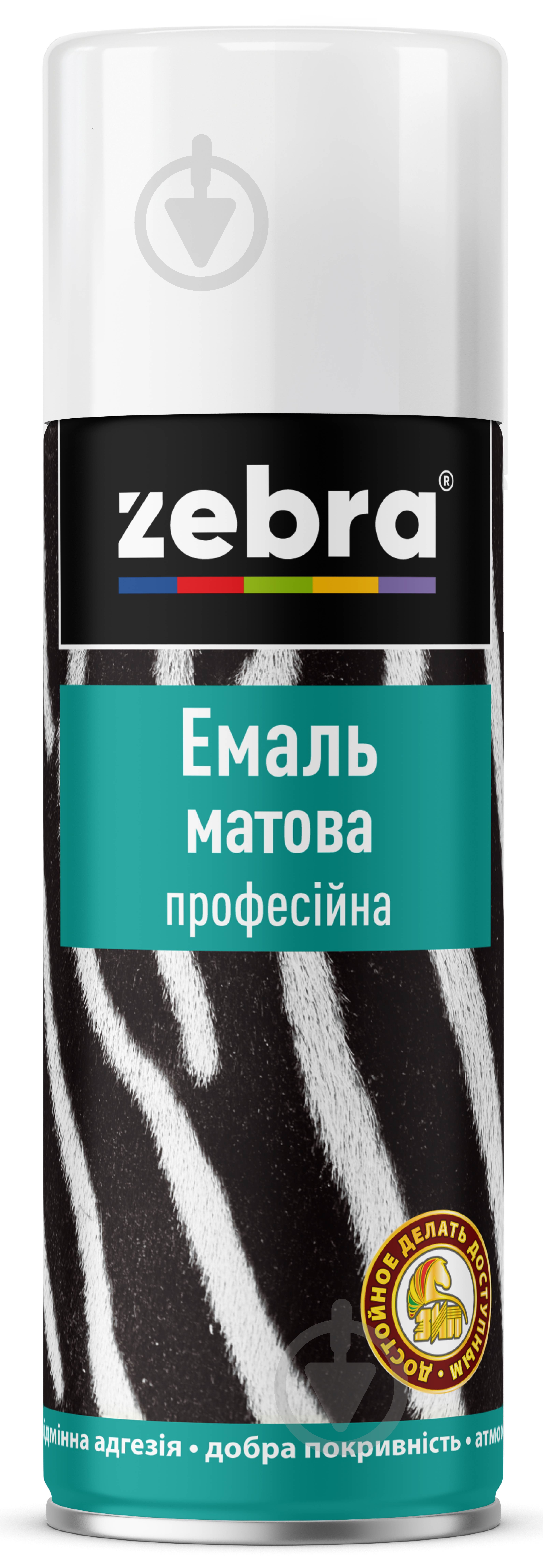 Емаль ZEBRA матова професійна ral9003 білий мат 400 мл - фото 1