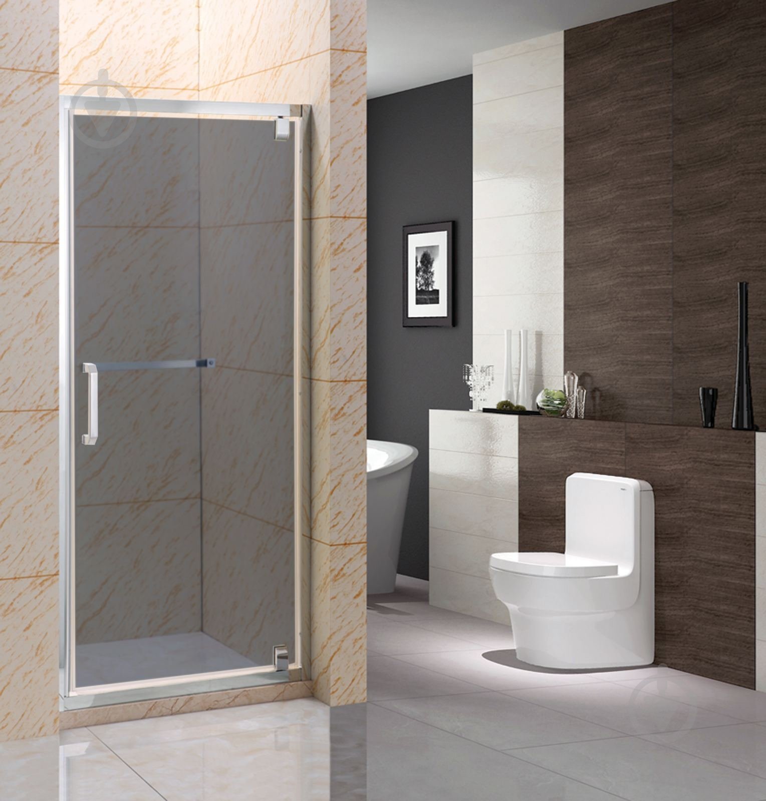 Стенка душевая DP SCR-06(GR)-(195х90) - фото 1 Стенка душевая DP SCR-06(GR)-(195х90) - фото 1