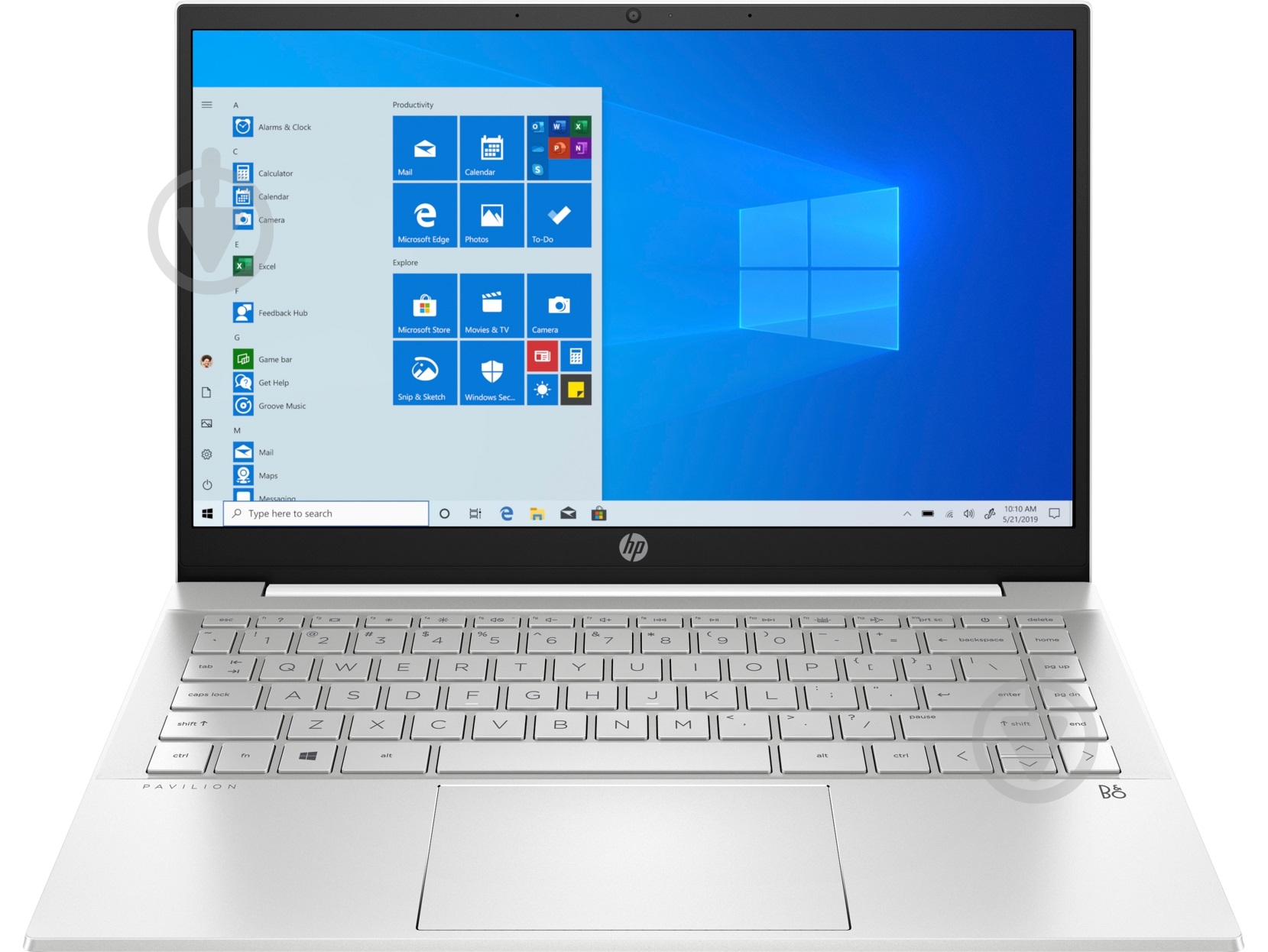 Ноутбук HP Pavilion 14-dv0047ua 14" (4A7L9EA) silver - фото 1