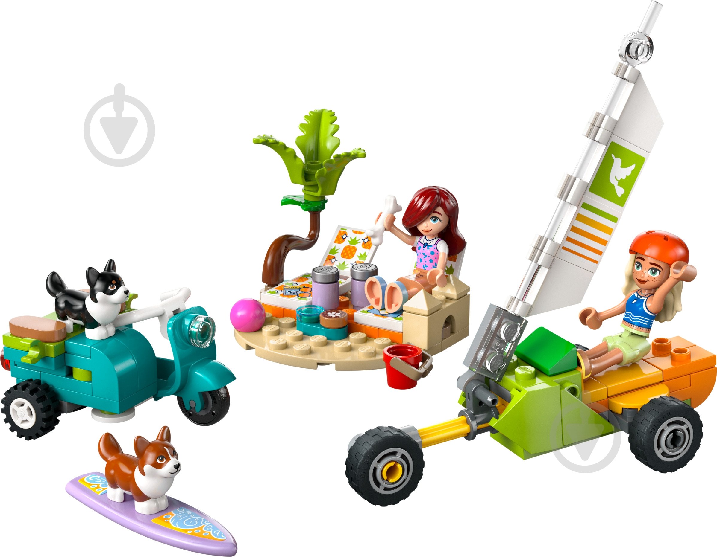 Конструктор LEGO Friends Собачі пригоди на серфі та скутері 42641 - фото 3 Конструктор LEGO Friends Собачі пригоди на серфі та скутері 42641 - фото 3