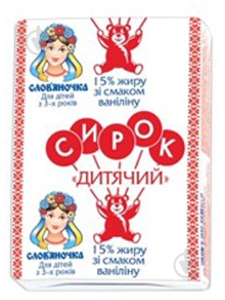 Сырок Словяночка 15% детский ваниль 90г - фото 1