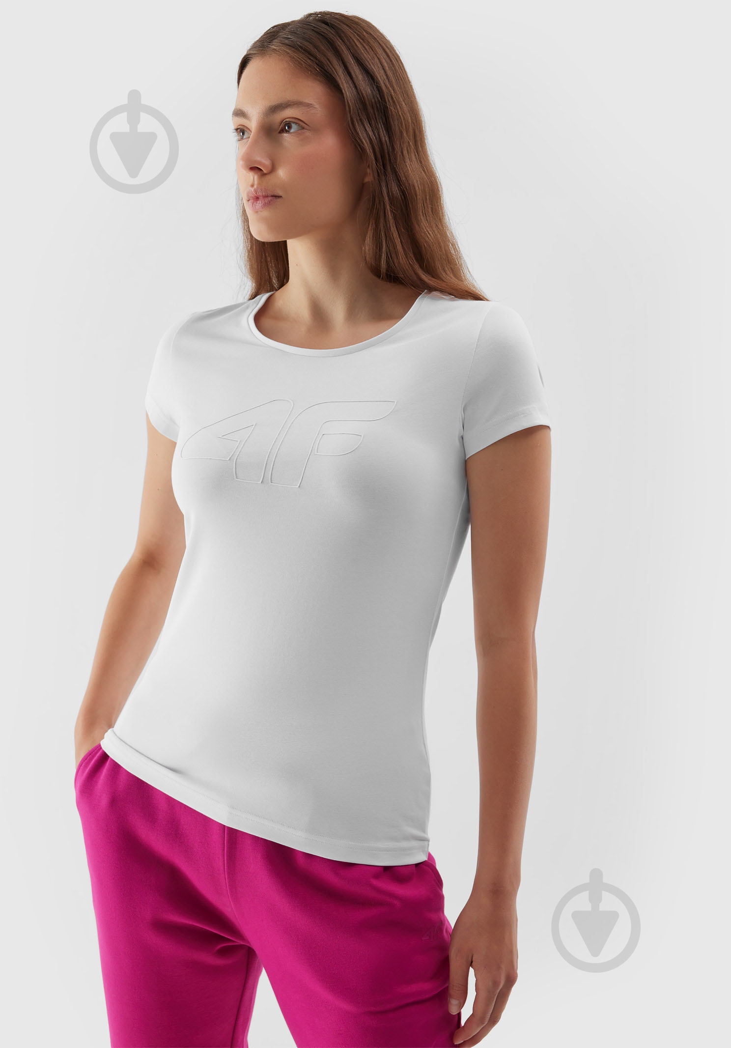 Футболка 4F TSHIRT F0907 4FAW23TTSHF0907-10S р.XL білий - фото 1