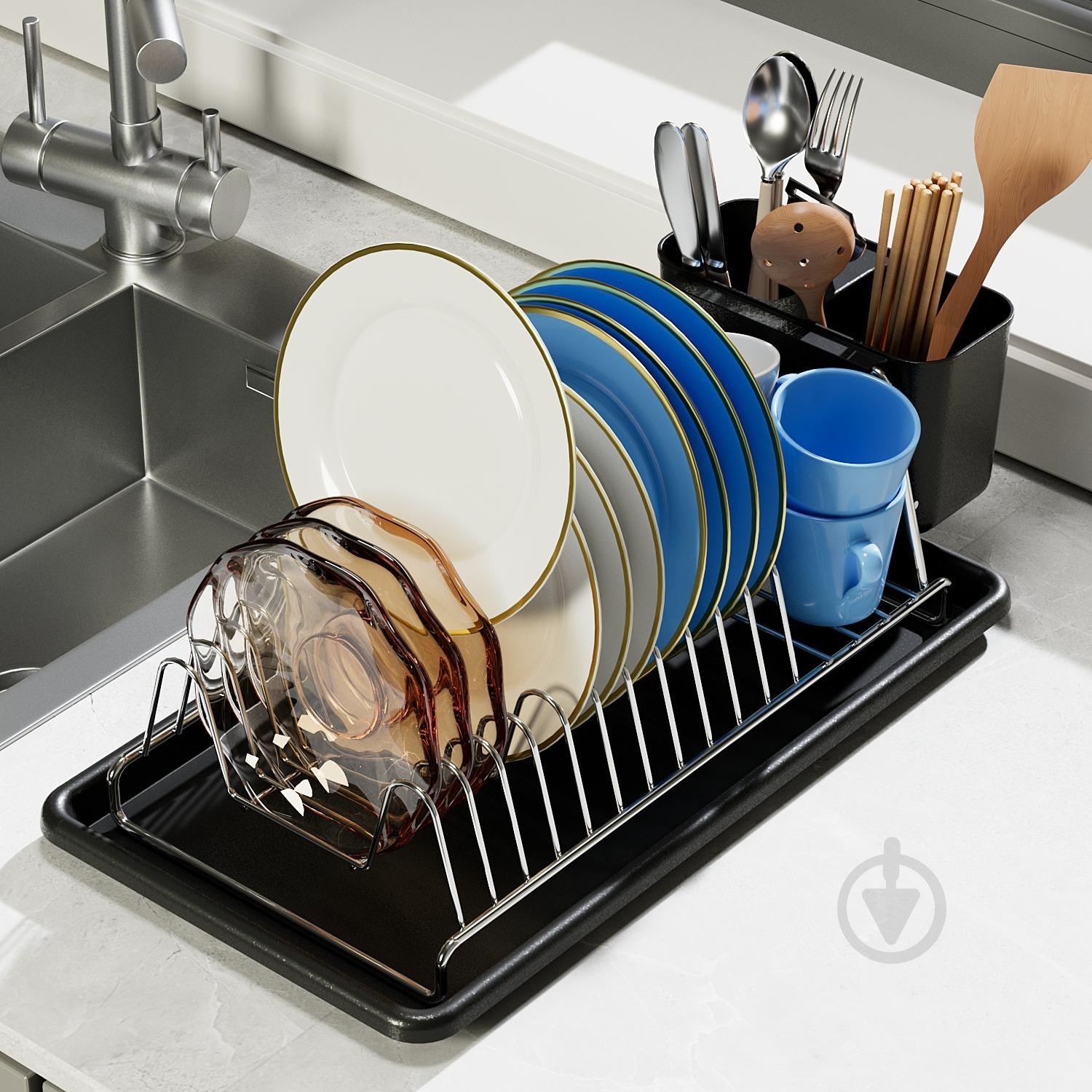 Сушилка для посуды Flamberg Premium Noctis (BS019) - фото 3 Сушилка для посуды Flamberg Premium Noctis (BS019) - фото 3