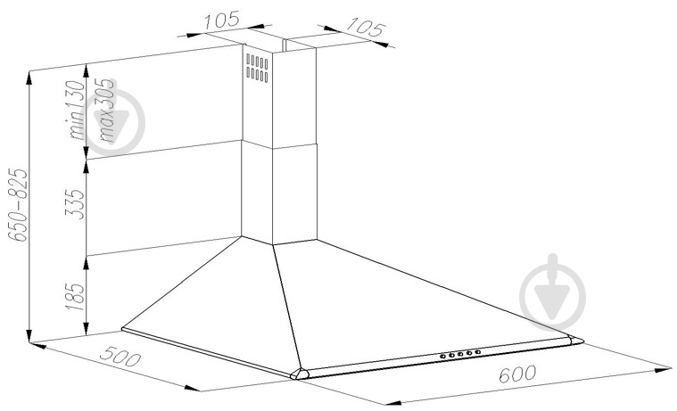 Витяжка Perfelli K 611 BR - фото 9 Витяжка Perfelli K 611 BR - фото 9