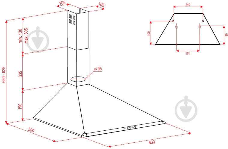 Витяжка Perfelli K 611 I - фото 8