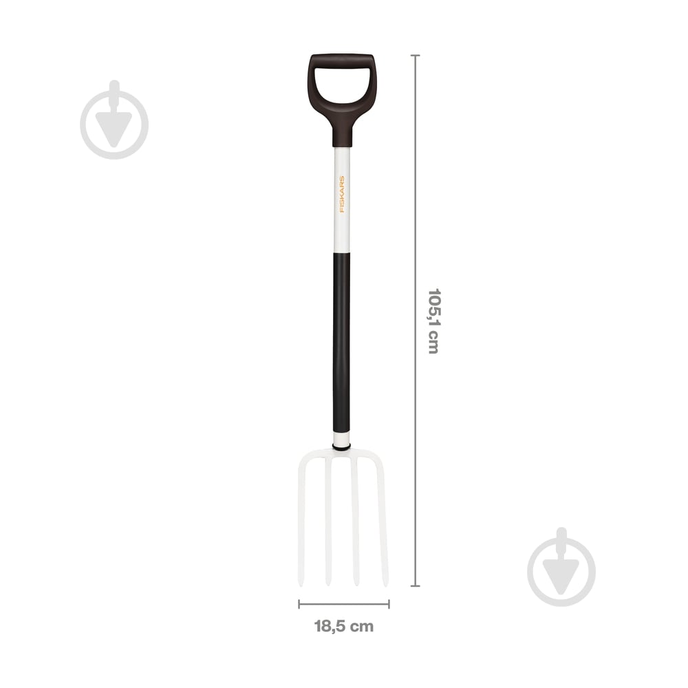 Вилы Fiskars садовые белые - фото 3 Вилы Fiskars садовые белые - фото 3