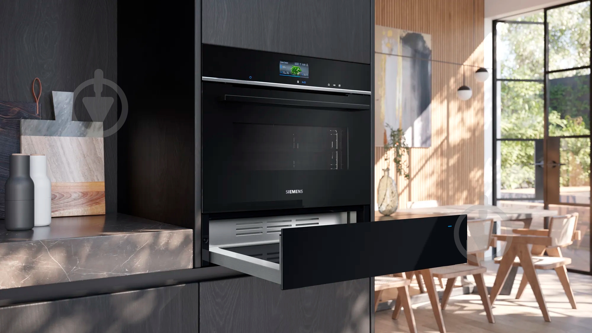 Шкаф для подогрева посуды Siemens BI710C1B1 iQ700 - фото 4