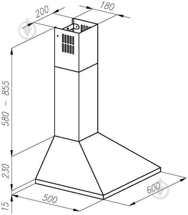 Витяжка Perfelli K 617 W - фото 9