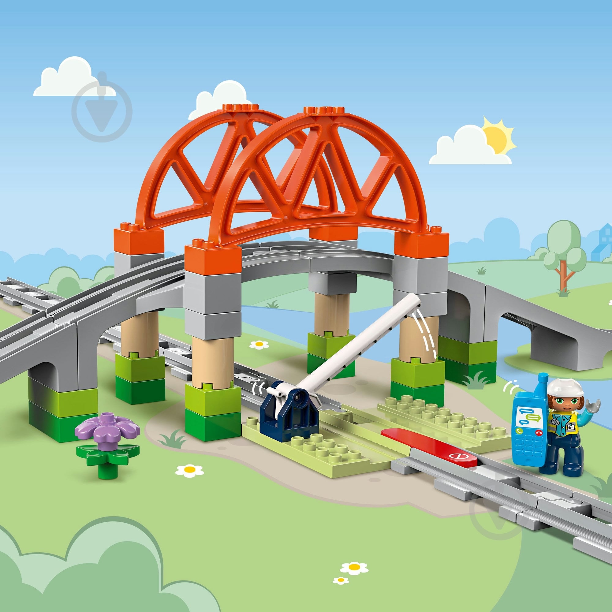 ᐉ Конструктор LEGO DUPLO Дополнительный набор. Железнодорожный