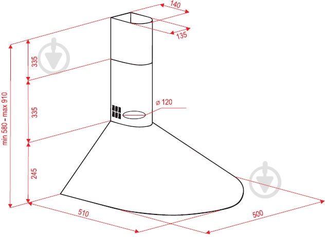 Вытяжка Perfelli KR 510 I - фото 8