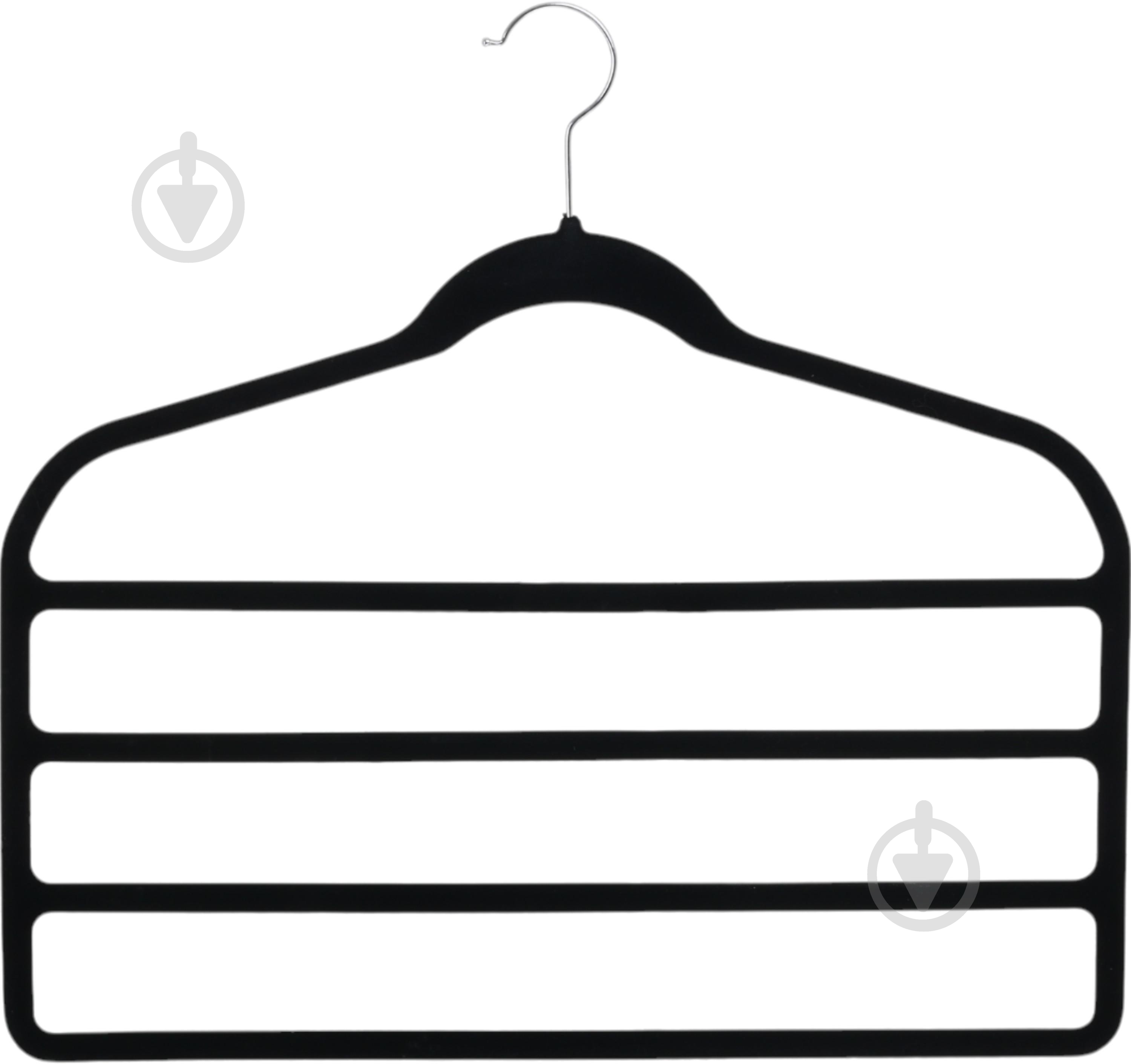 Вешалка для одежды Vivendi 4х-рівнева VELVET HANGER WITH CASCADE HOOK - фото 2 Вешалка для одежды Vivendi 4х-рівнева VELVET HANGER WITH CASCADE HOOK - фото 2